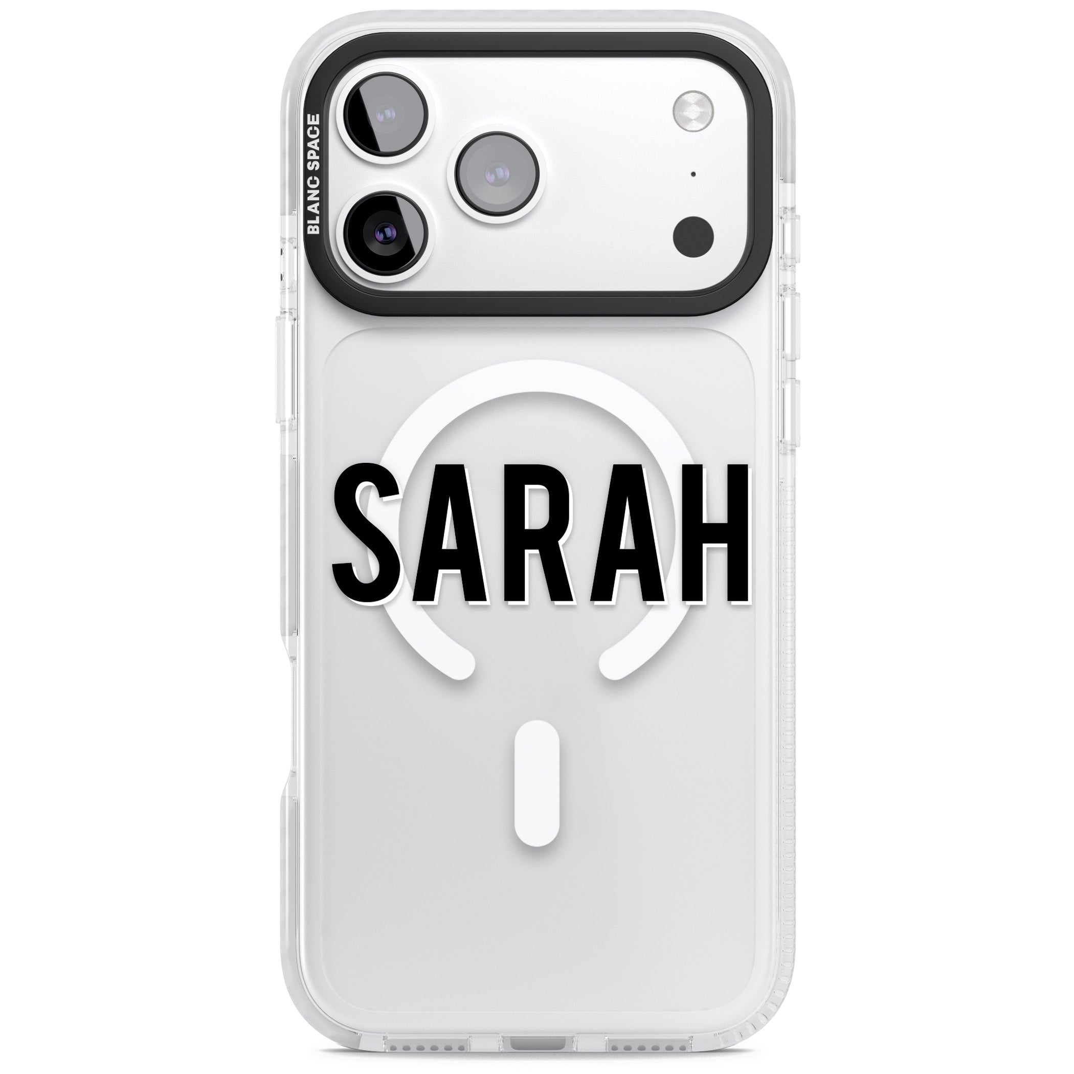 Personalised Clear Name iPhone 17 Pro Max Impact Pro Clear Phone Case