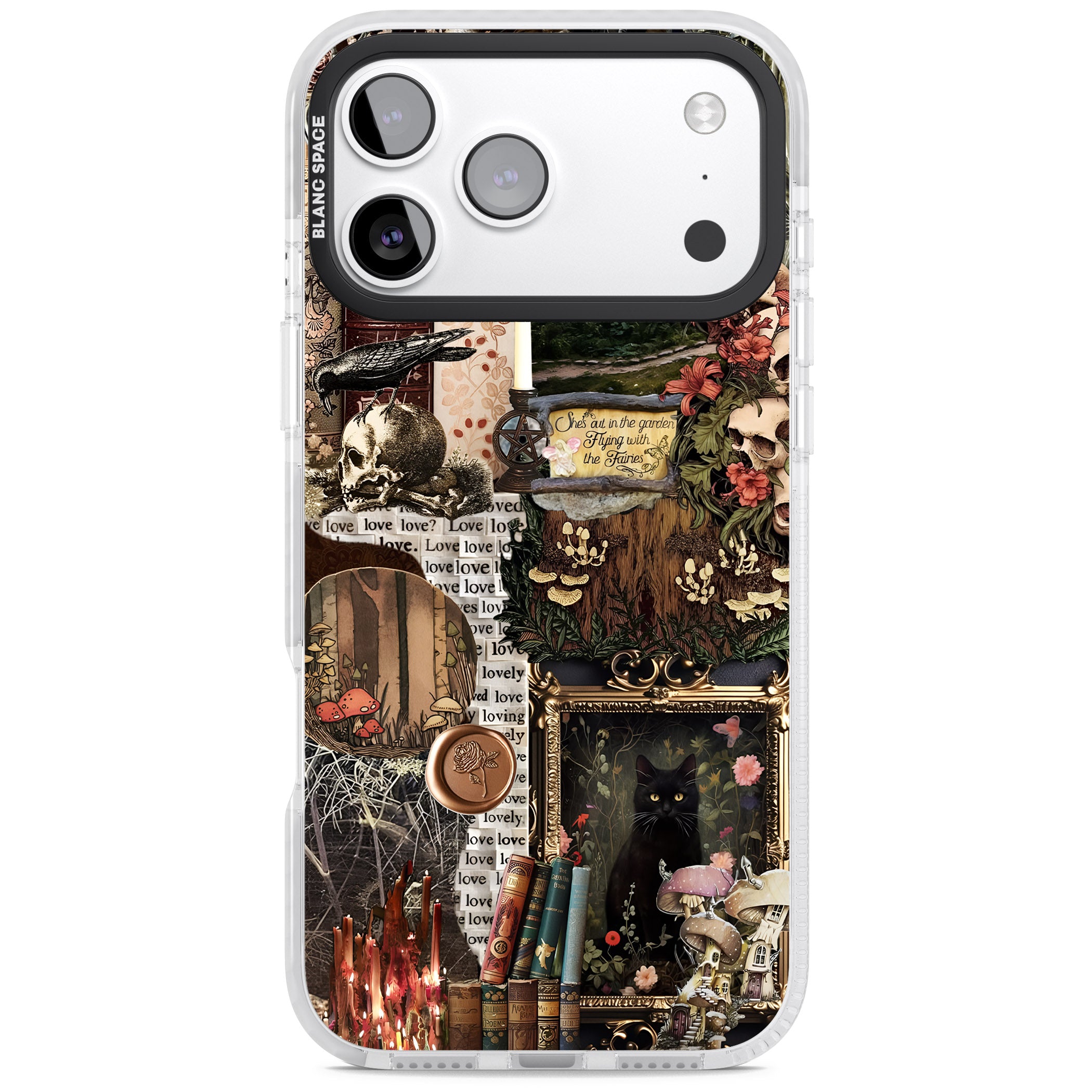 Academia Collage iPhone 17 Pro Impact Pro Clear Phone Case