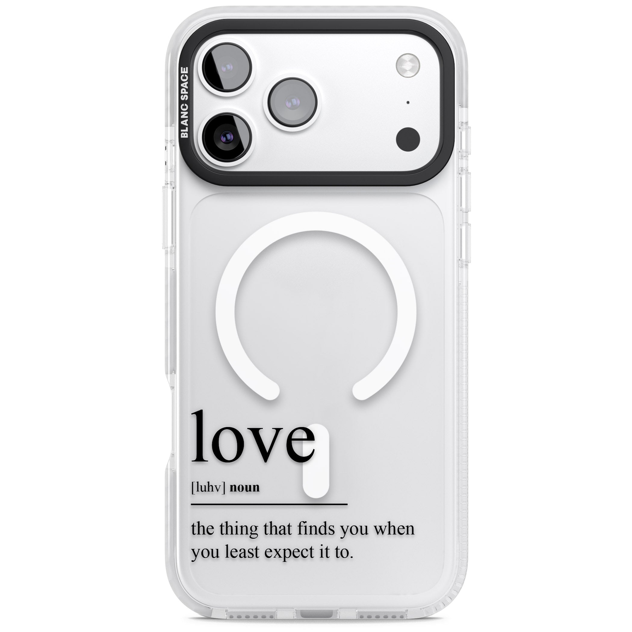 Love iPhone 17 Pro Impact Pro Clear Phone Case