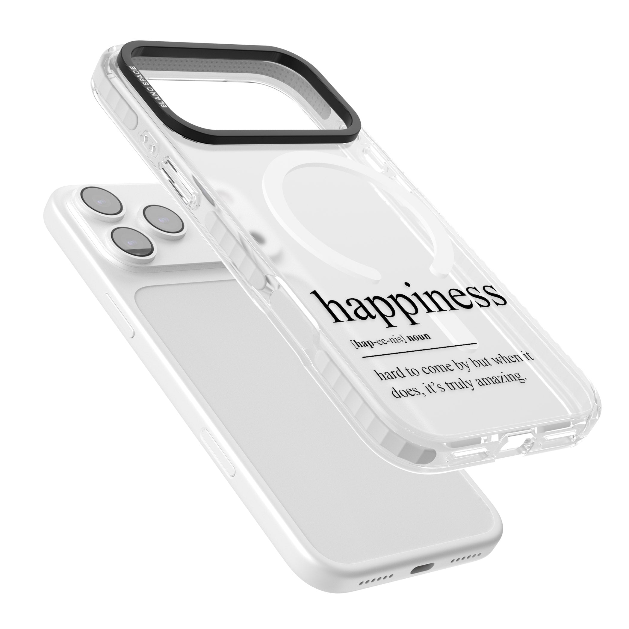 Happiness iPhone 17 Pro Max Impact Pro Clear Phone Case Colours