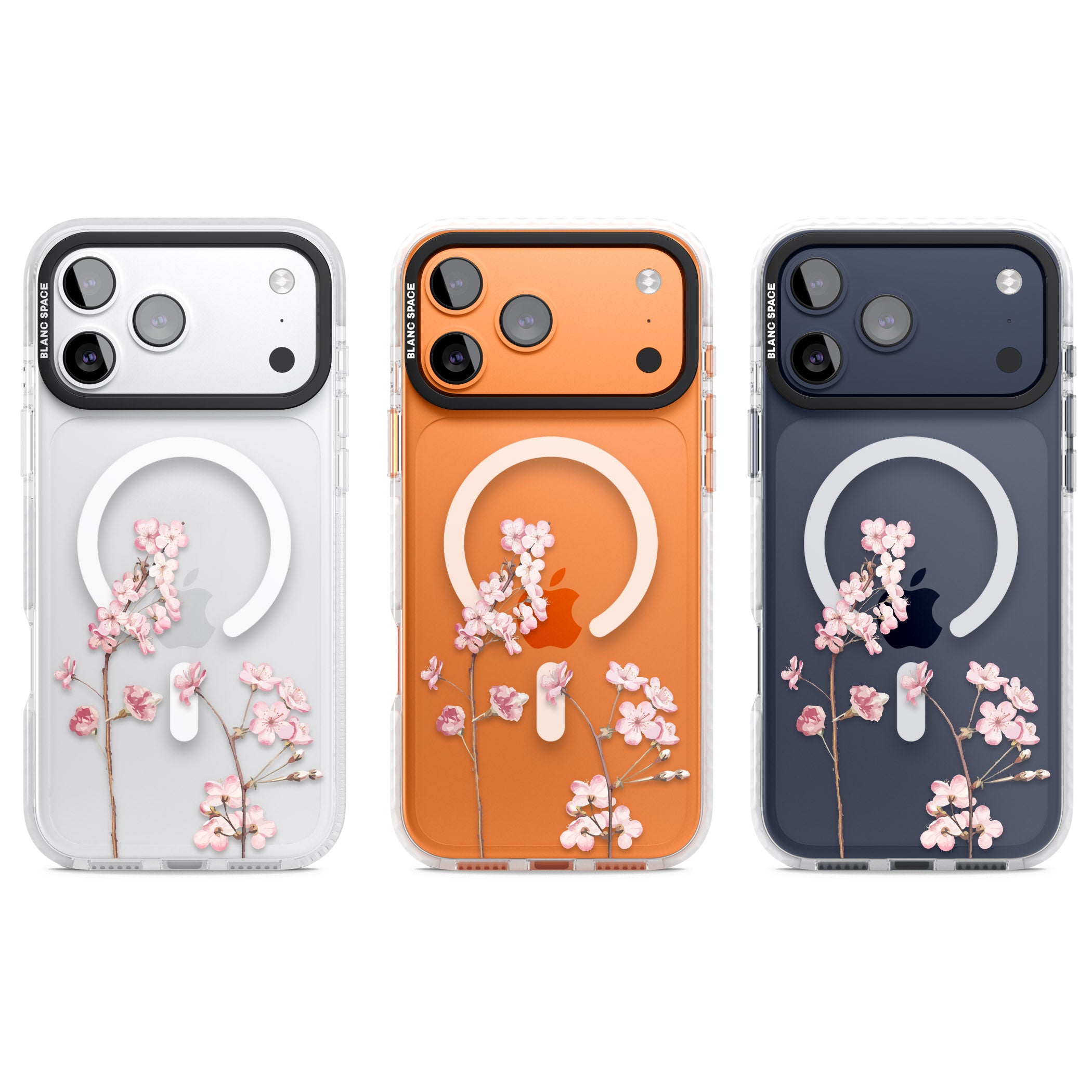 Blossom Flower iPhone 17 Pro Impact Pro Clear Phone Case APT Impact Protection
