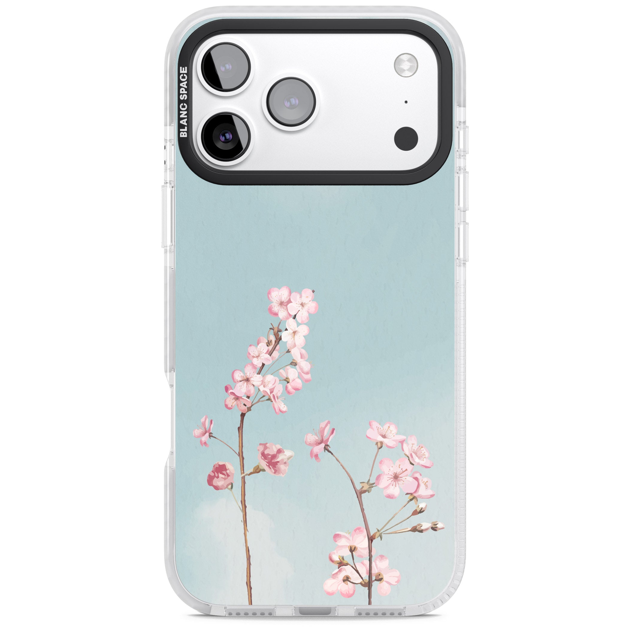 Blossom Flower Sky iPhone 17 Pro Impact Pro Clear Phone Case
