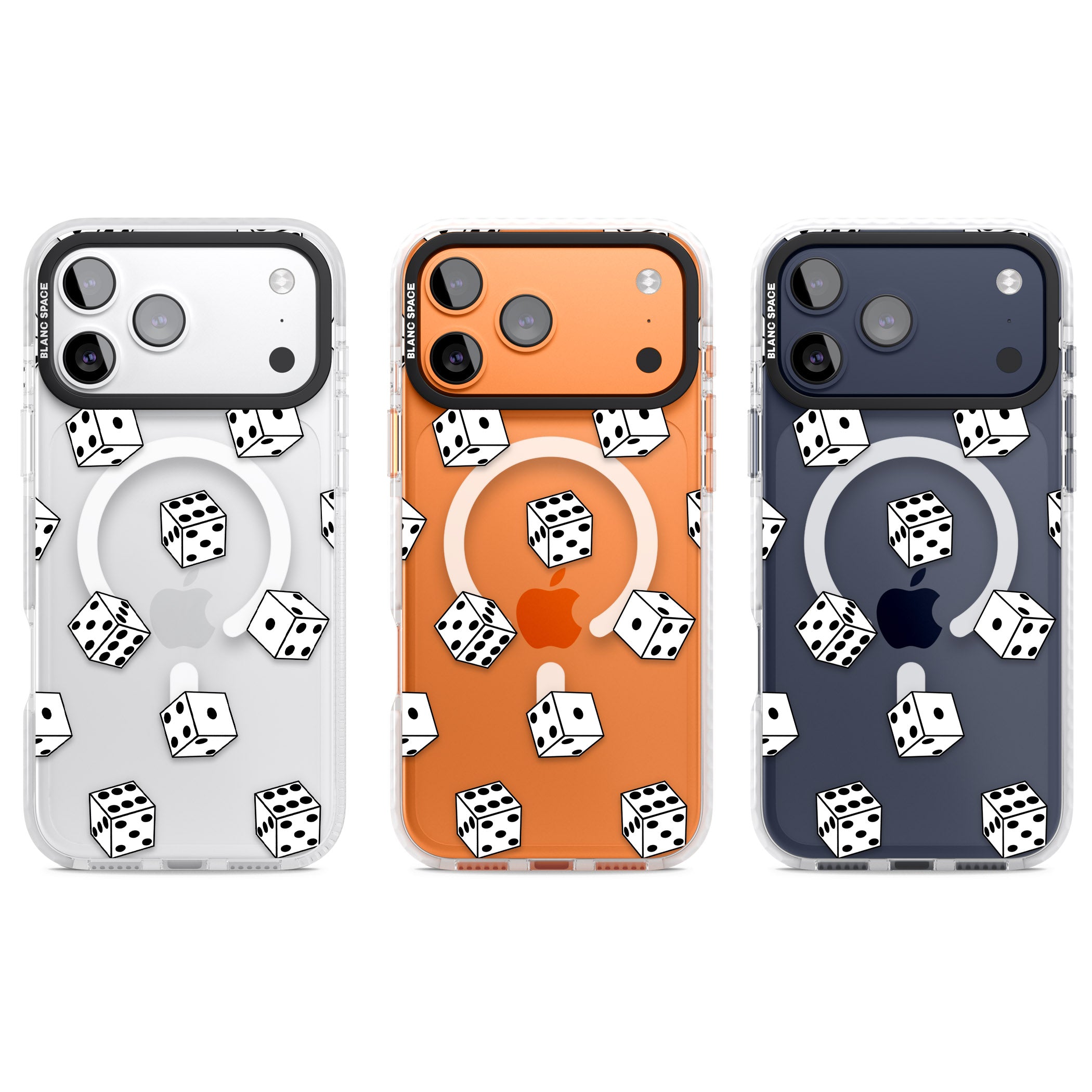 Clear Dice Pattern iPhone 17 Pro Impact Pro Clear Phone Case APT Impact Protection