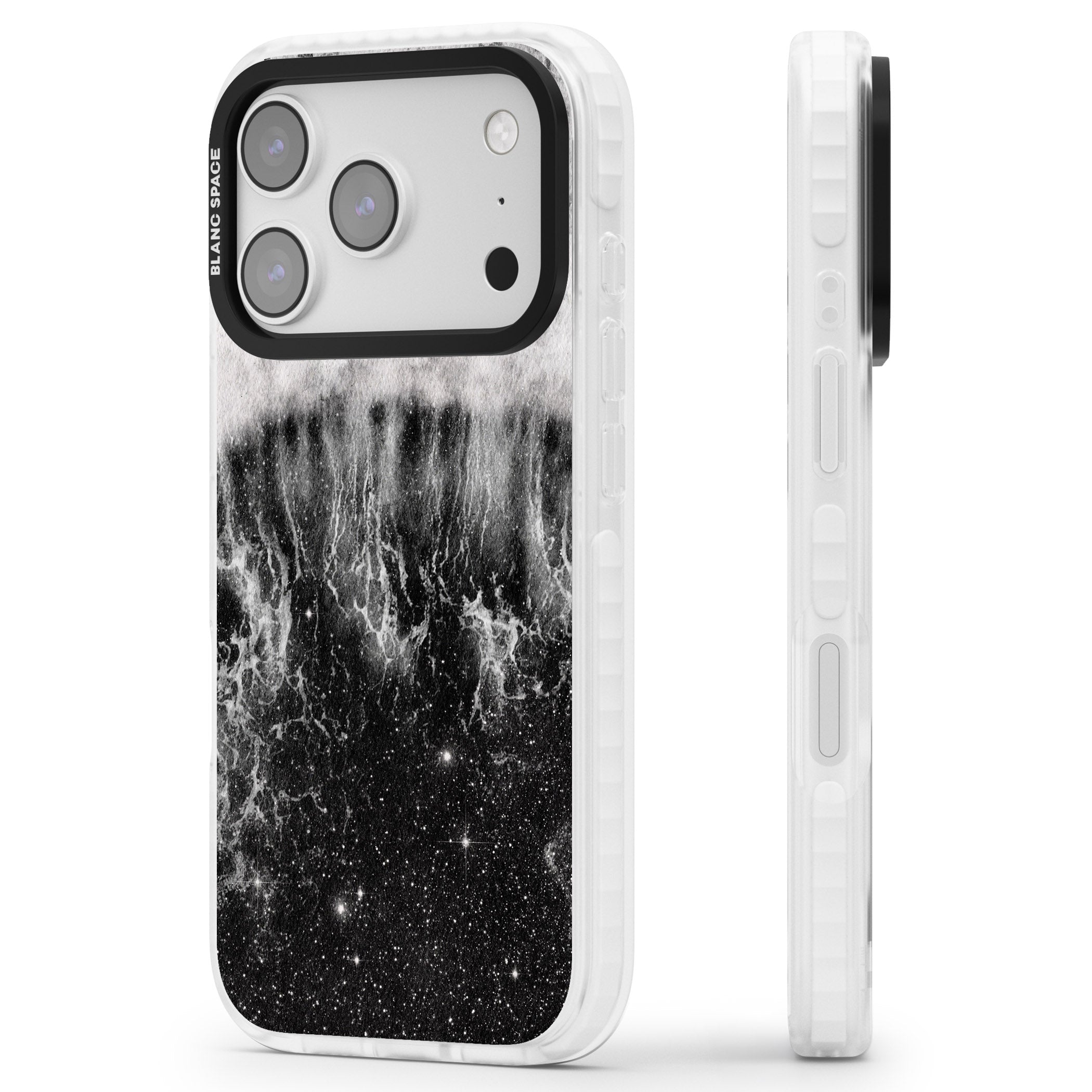 Deep Wave iPhone 17 Pro Impact Pro Clear Phone Case Side Profile