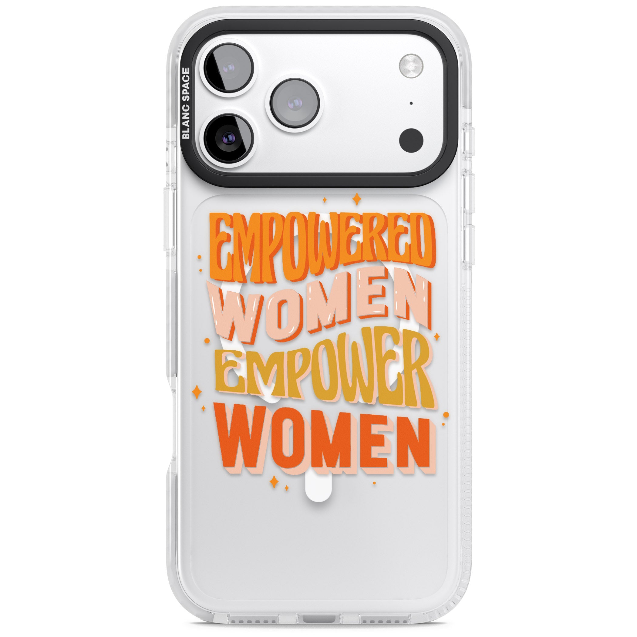 Empowered Women iPhone 17 Pro Impact Pro Clear Phone Case