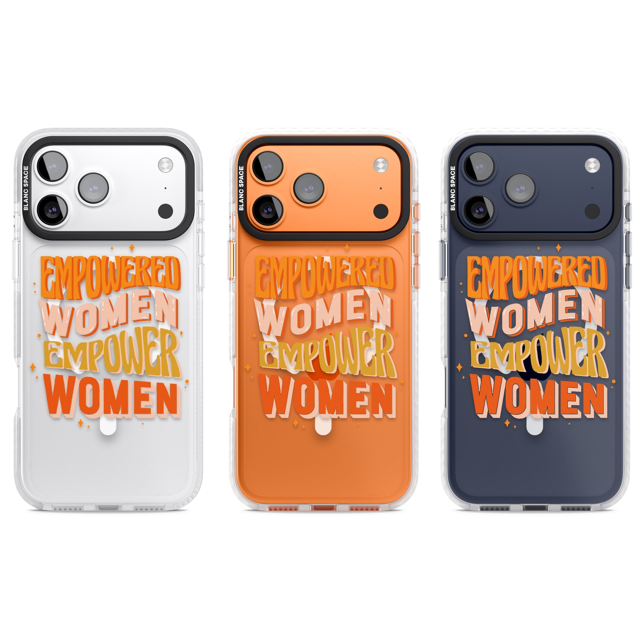 Empowered Women iPhone 17 Pro Impact Pro Clear Phone Case APT Impact Protection