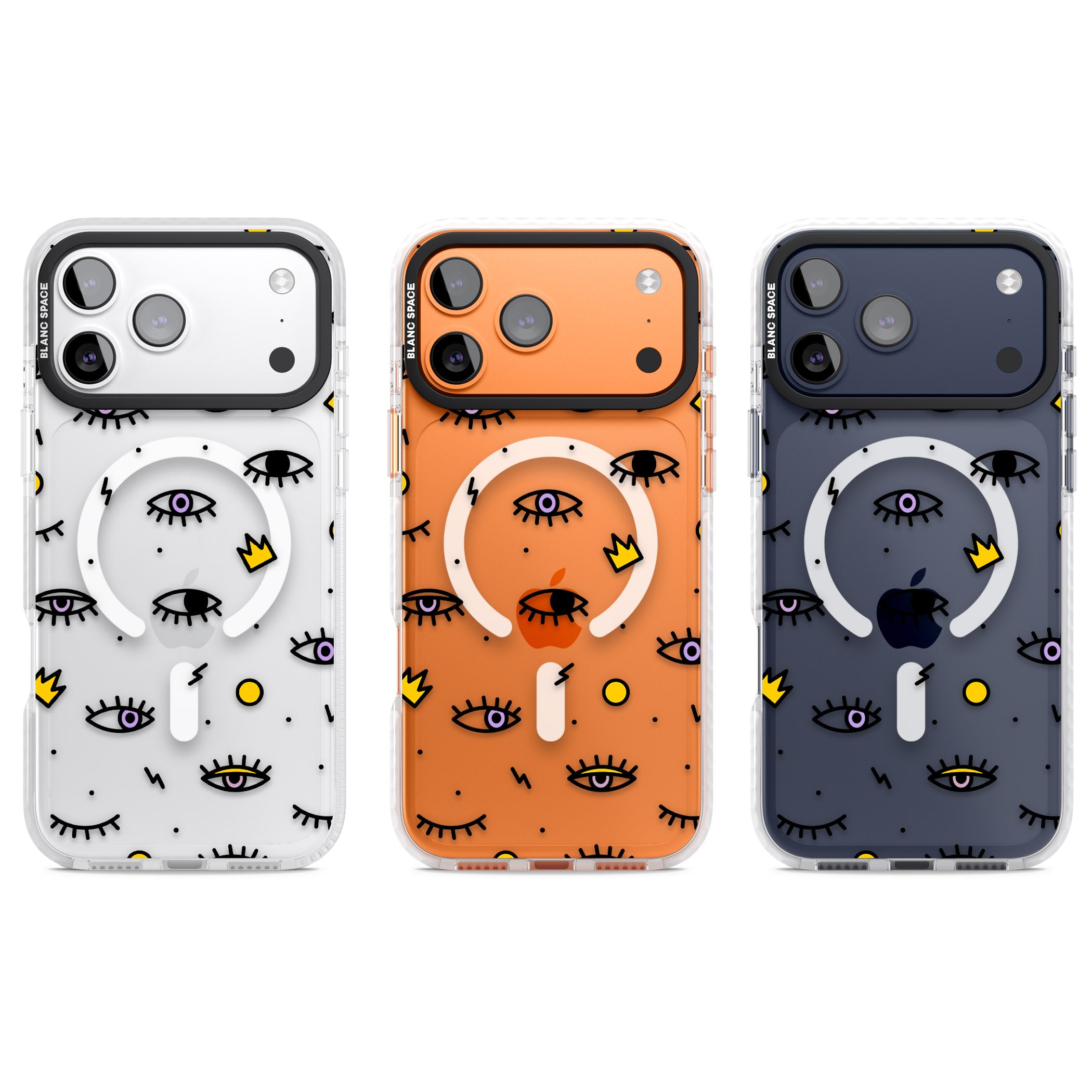 Eyes & Lips Icons iPhone 17 Pro Impact Pro Clear Phone Case APT Impact Protection