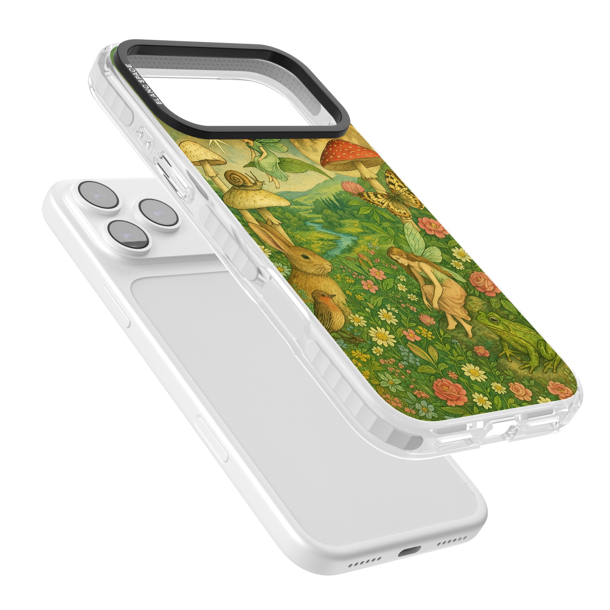 Fairies & Flowers iPhone 17 Pro Impact Pro Clear Phone Case Colours