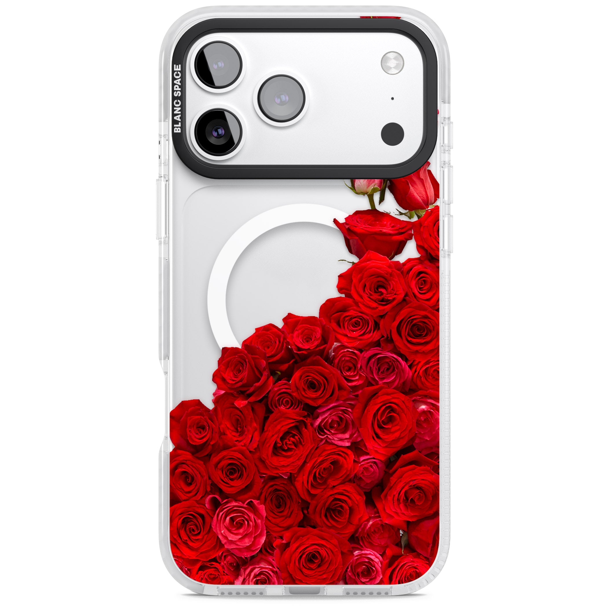 Floral Roses iPhone 17 Pro Impact Pro Clear Phone Case