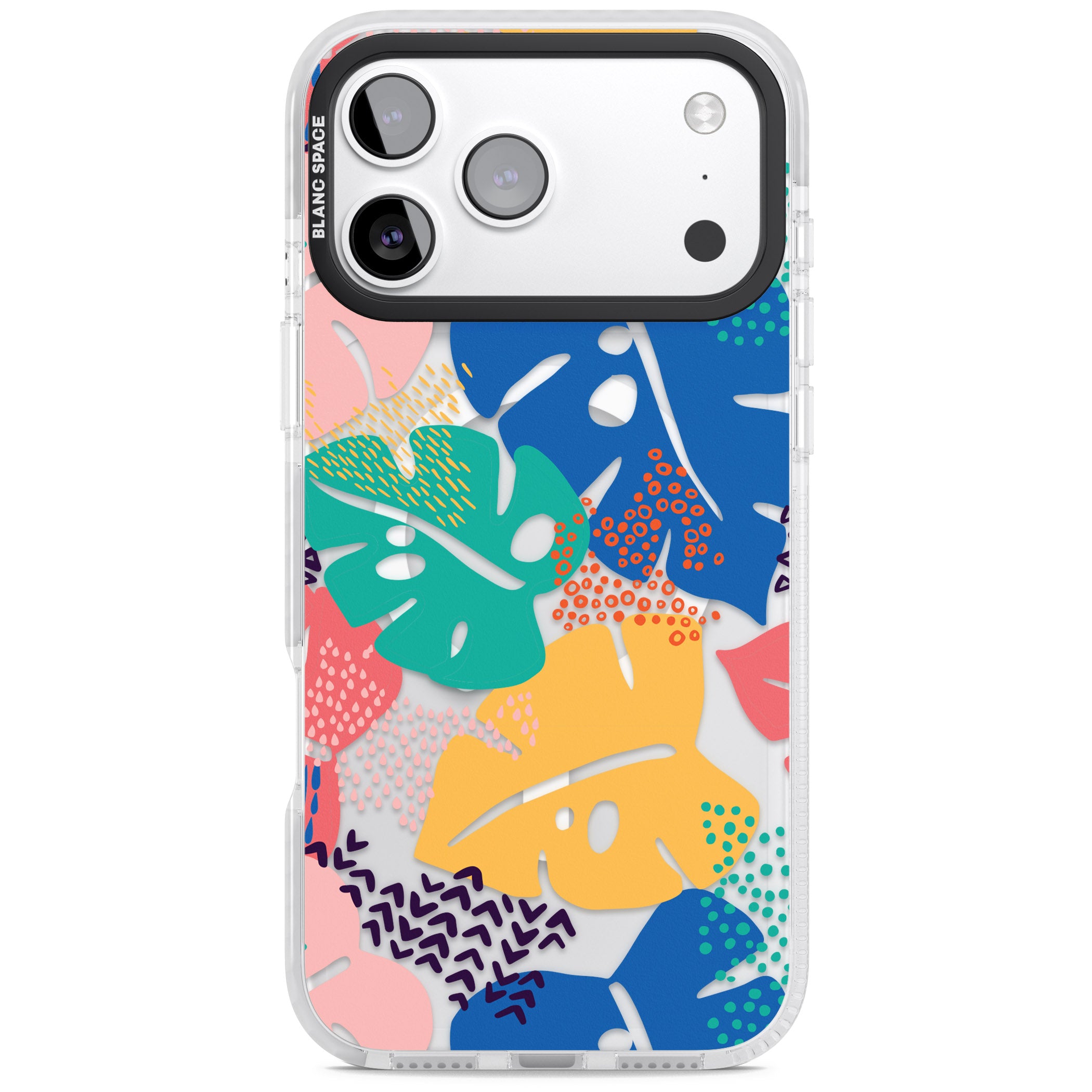 Vibrant Leaves iPhone 17 Pro Max Impact Pro Clear Phone Case