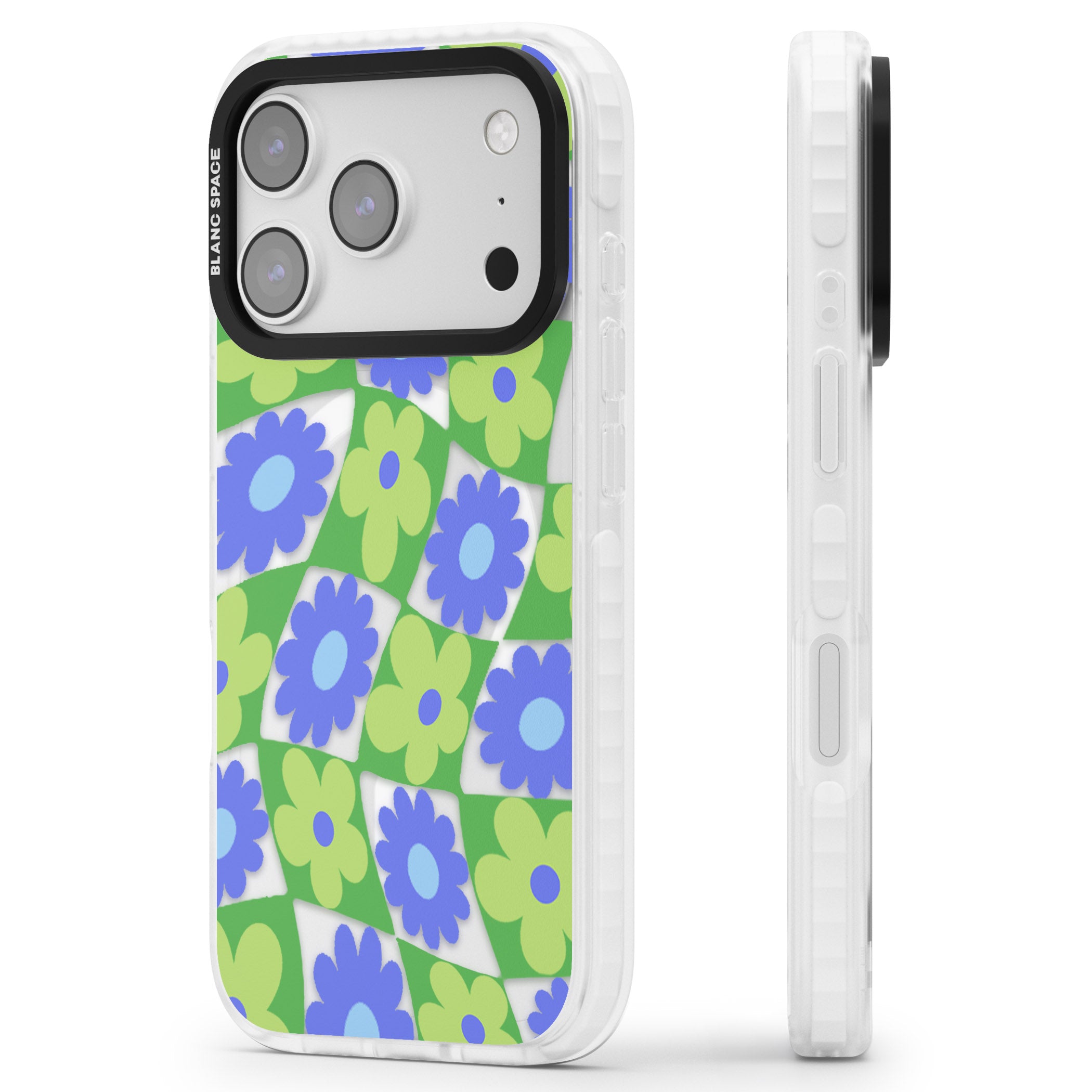 Garden Party iPhone 17 Pro Max Impact Pro Clear Phone Case Side Profile