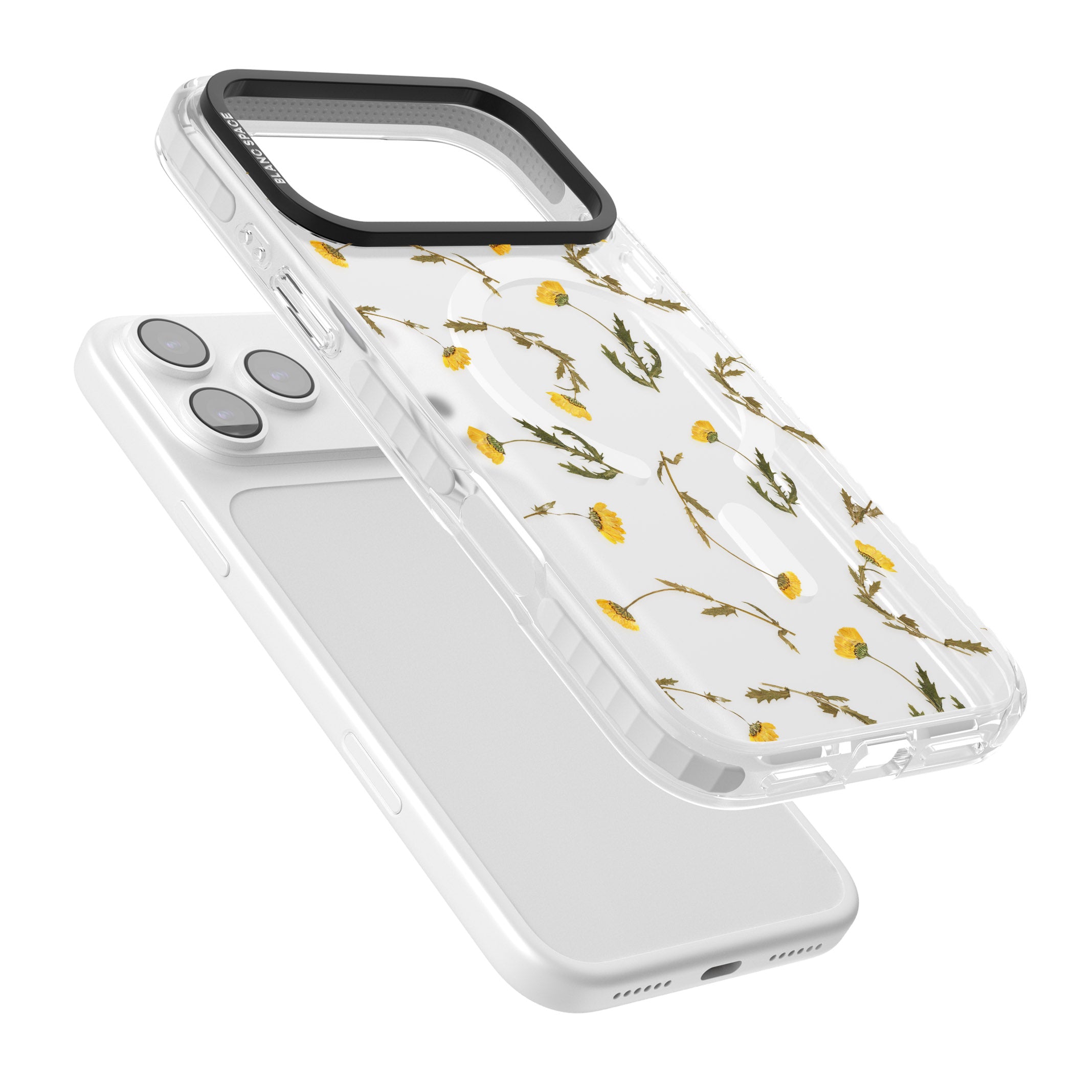 Wildflower Yellow iPhone 17 Pro Impact Pro Clear Phone Case Colours