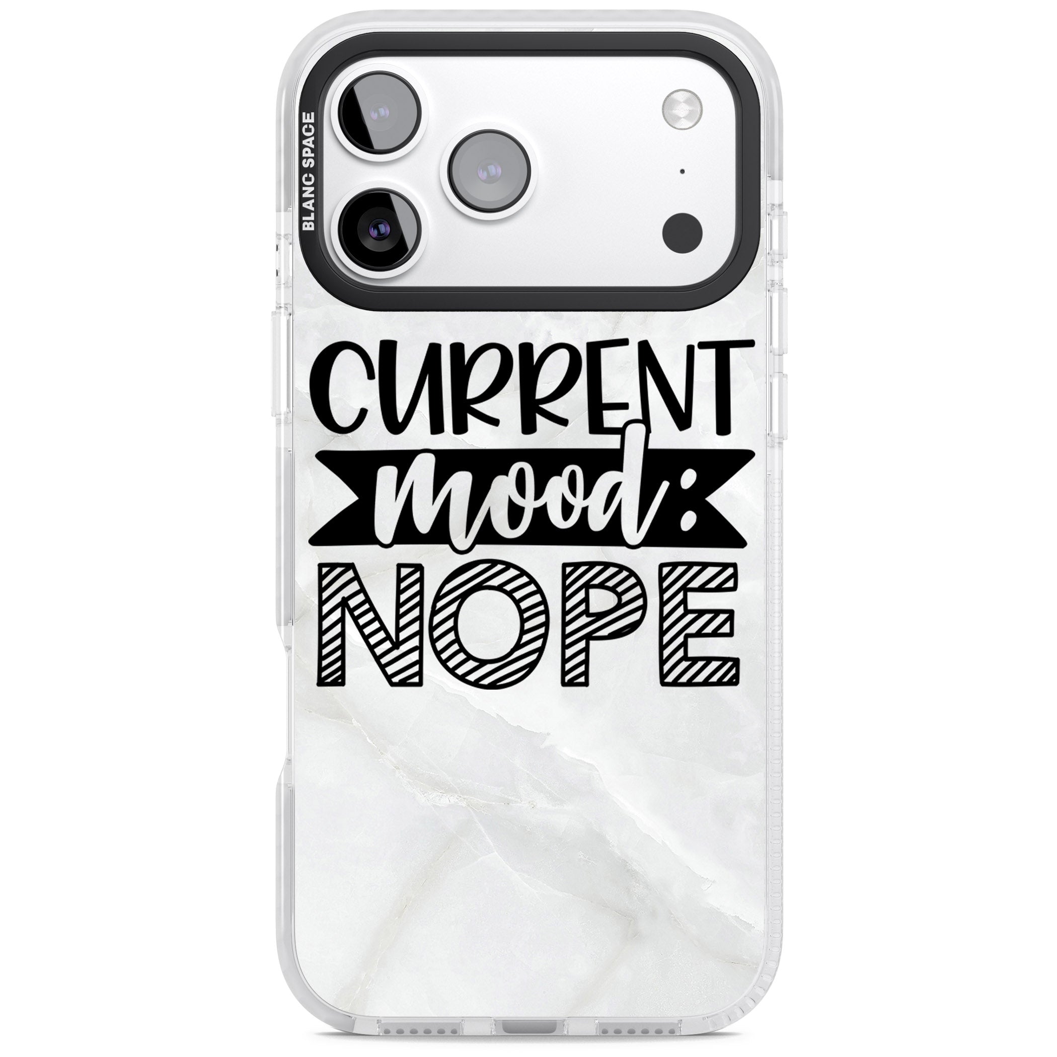 Current Mood Nope iPhone 17 Pro Impact Pro Clear Phone Case