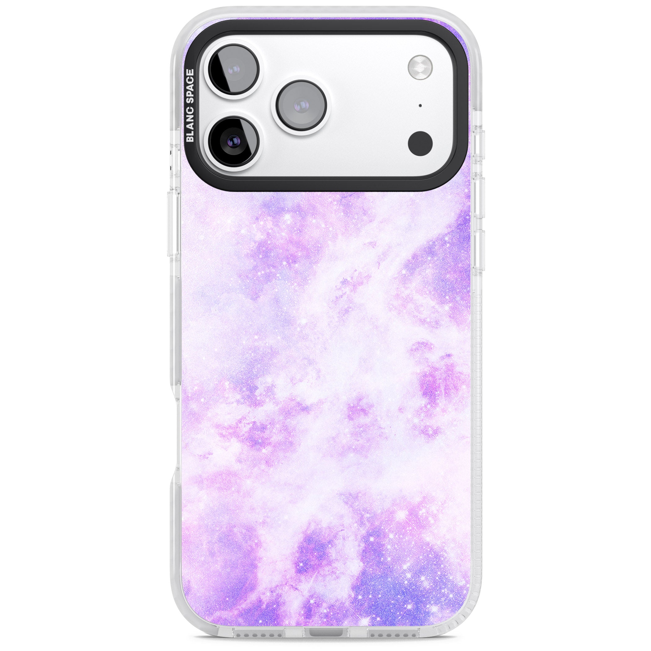 Purple Galaxy Vibes iPhone 17 Pro Max Impact Pro Clear Phone Case
