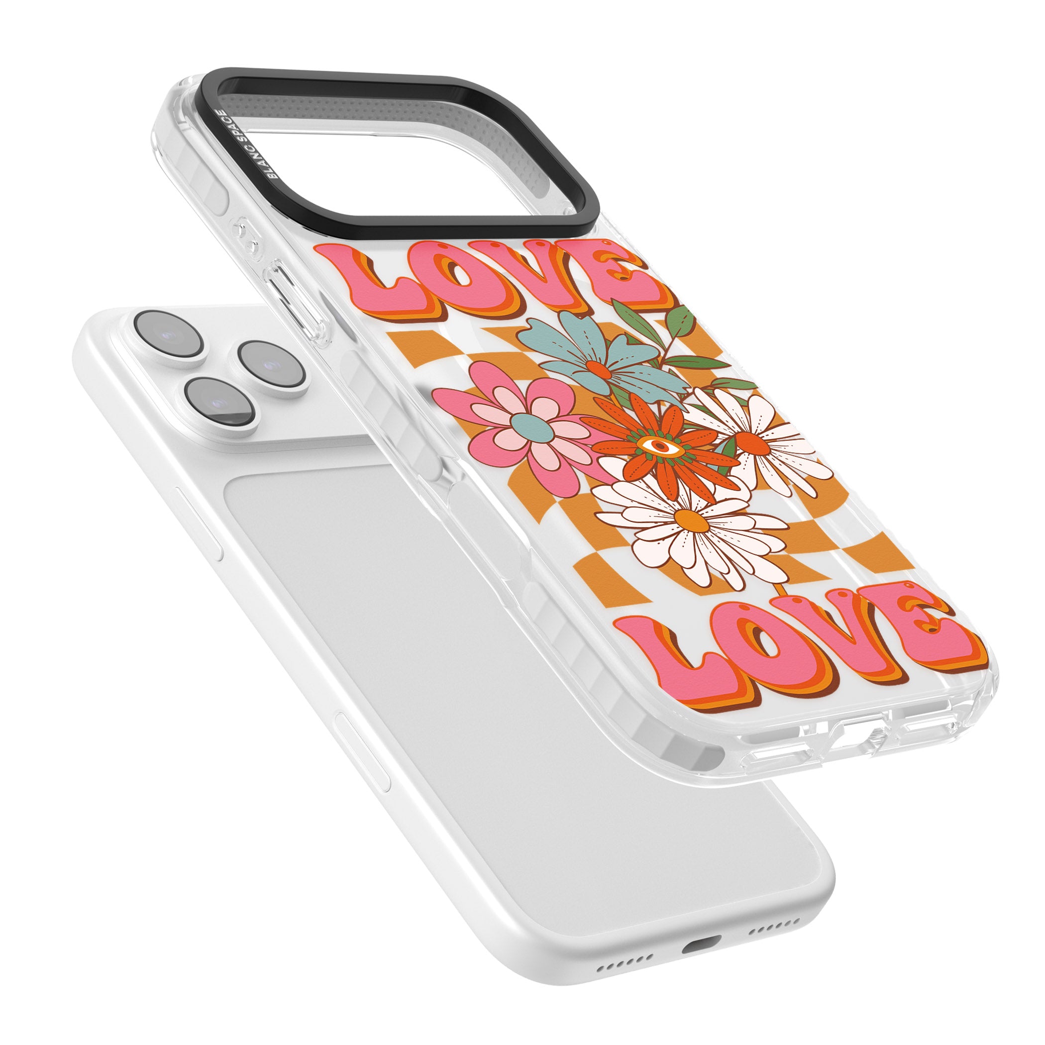 Love Bloom iPhone 17 Pro Impact Pro Clear Phone Case Colours