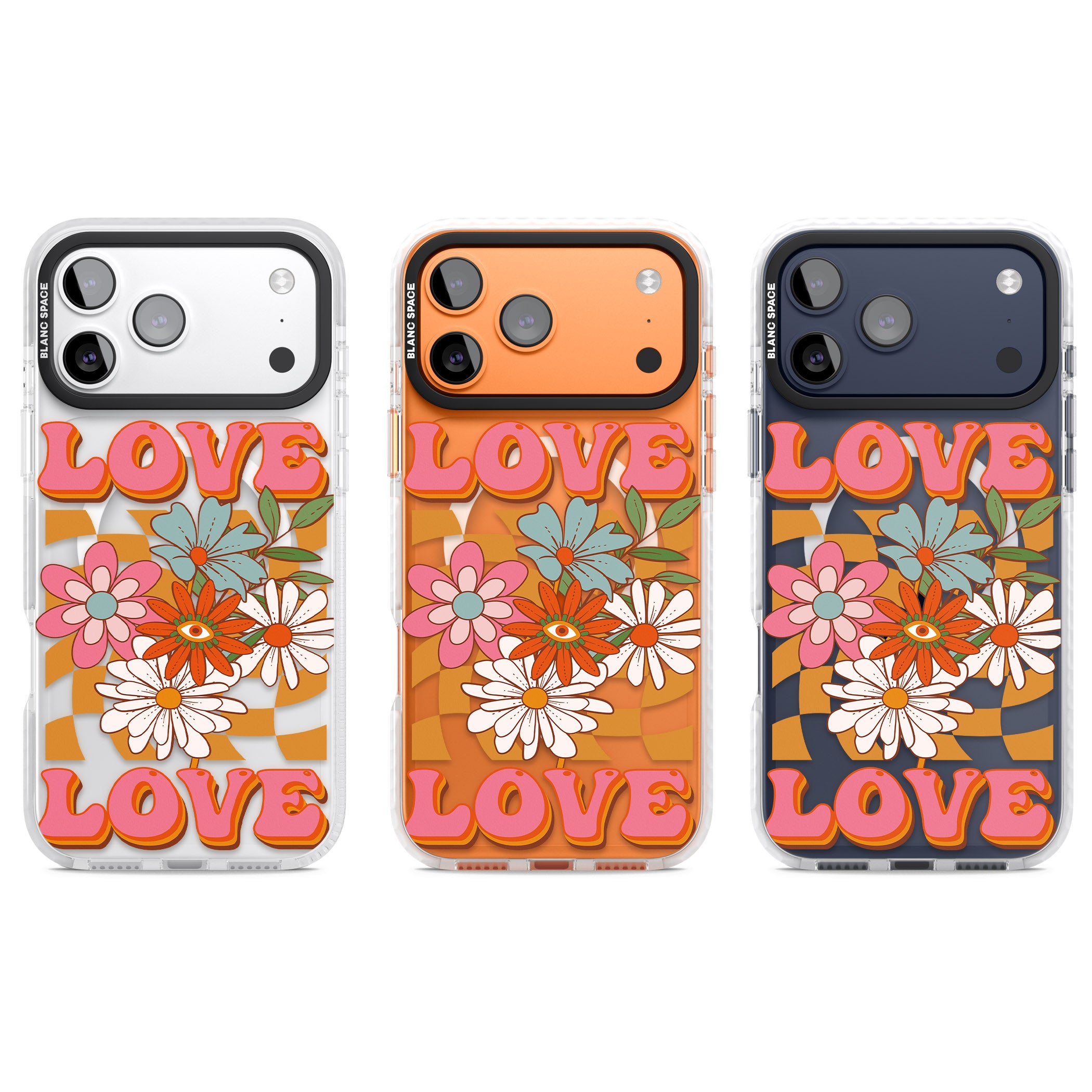 Love Bloom iPhone 17 Pro Impact Pro Clear Phone Case APT Impact Protection