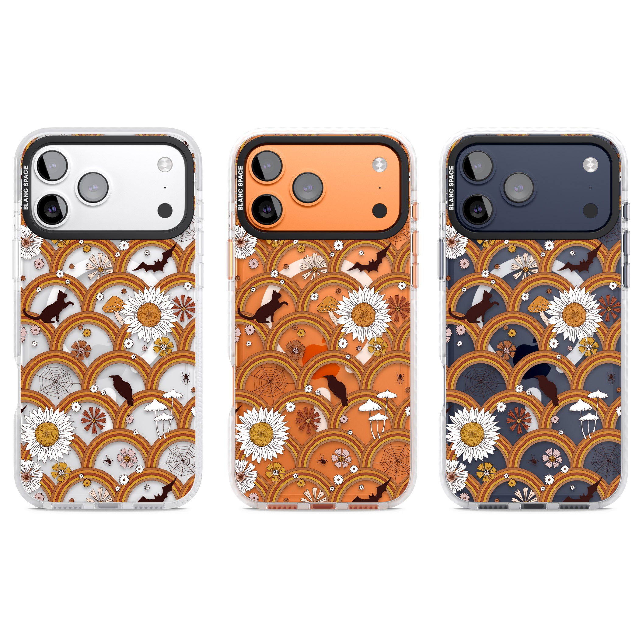 Halloween Rainbows iPhone 17 Pro Impact Pro Clear Phone Case APT Impact Protection