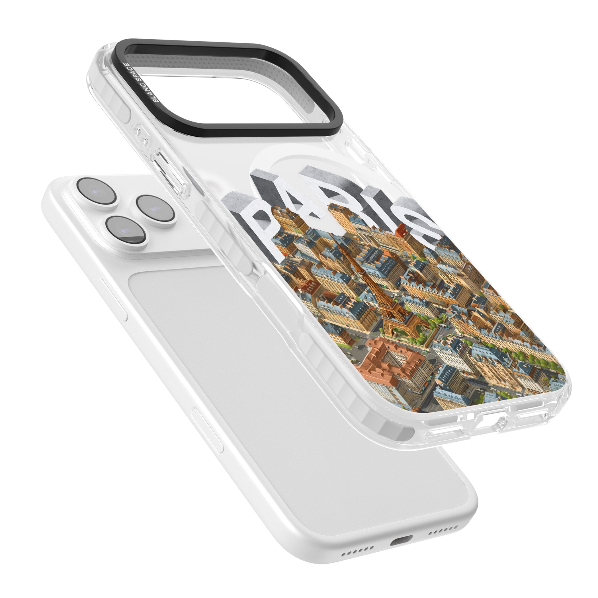 Paris iPhone 17 Pro Impact Pro Clear Phone Case Colours