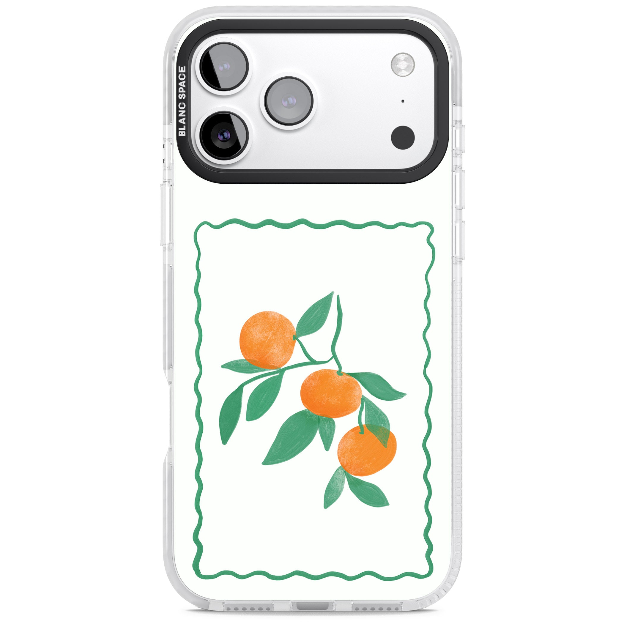 Italian Oranges iPhone 17 Pro Impact Pro Clear Phone Case