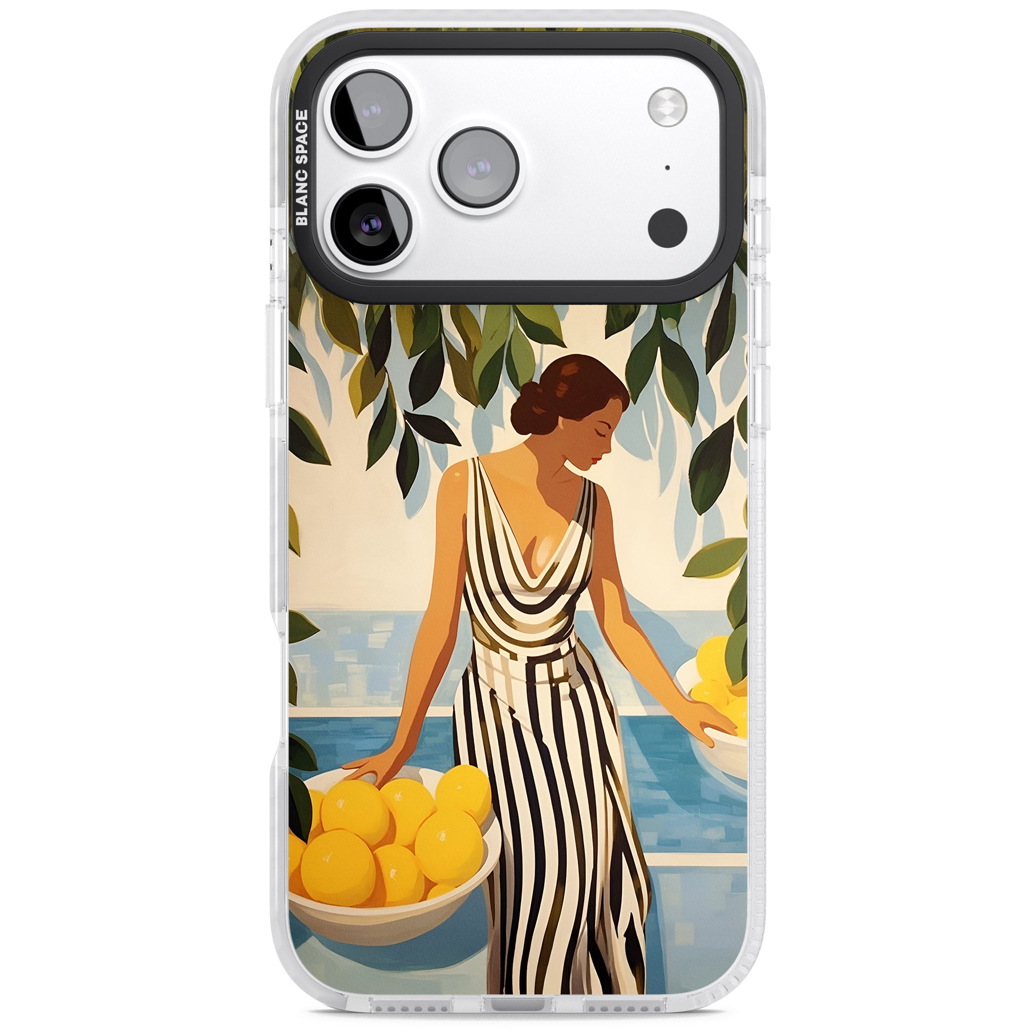 Lemon Picking iPhone 17 Pro Impact Pro Clear Phone Case