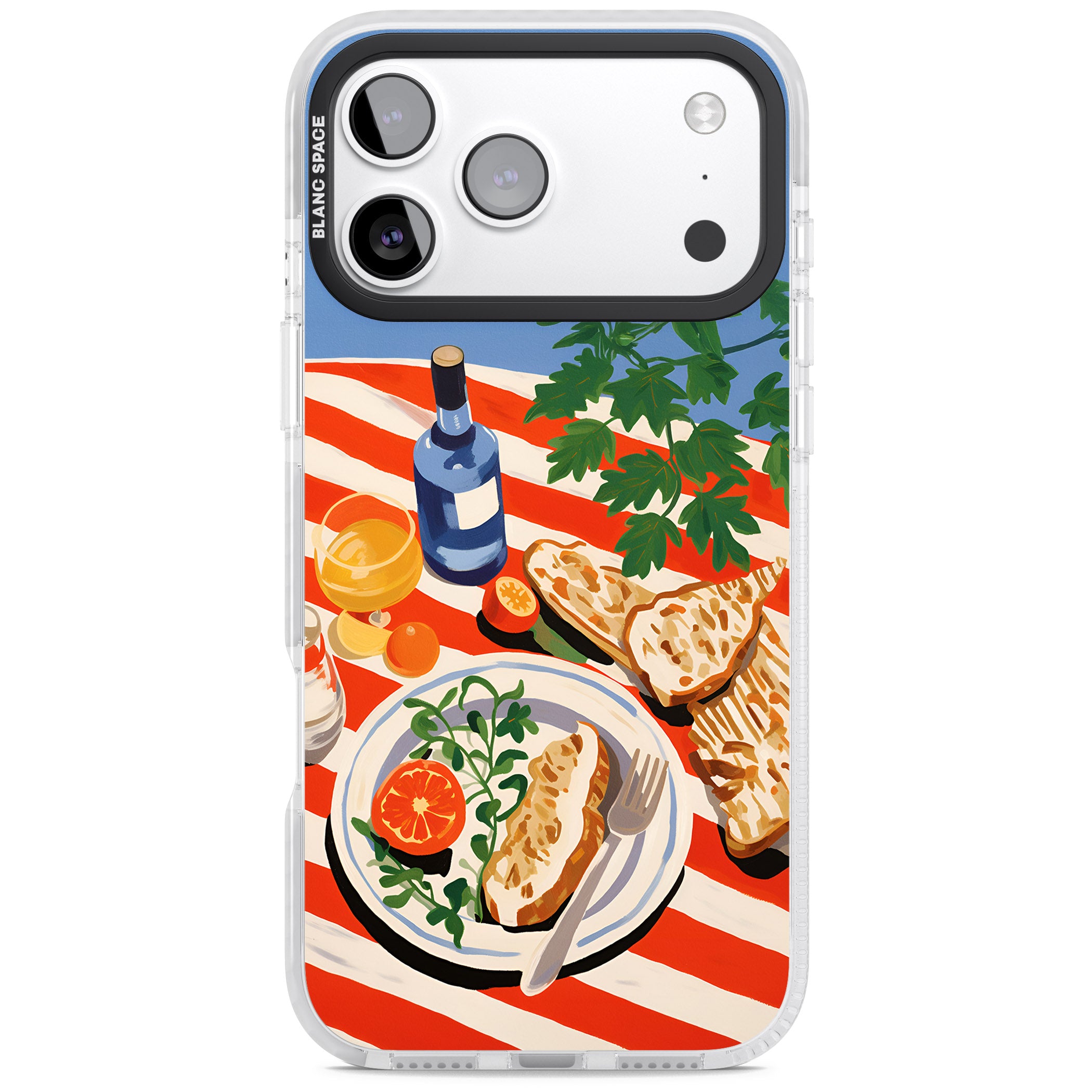 Mediterranean Lunch Table iPhone 17 Pro Impact Pro Clear Phone Case