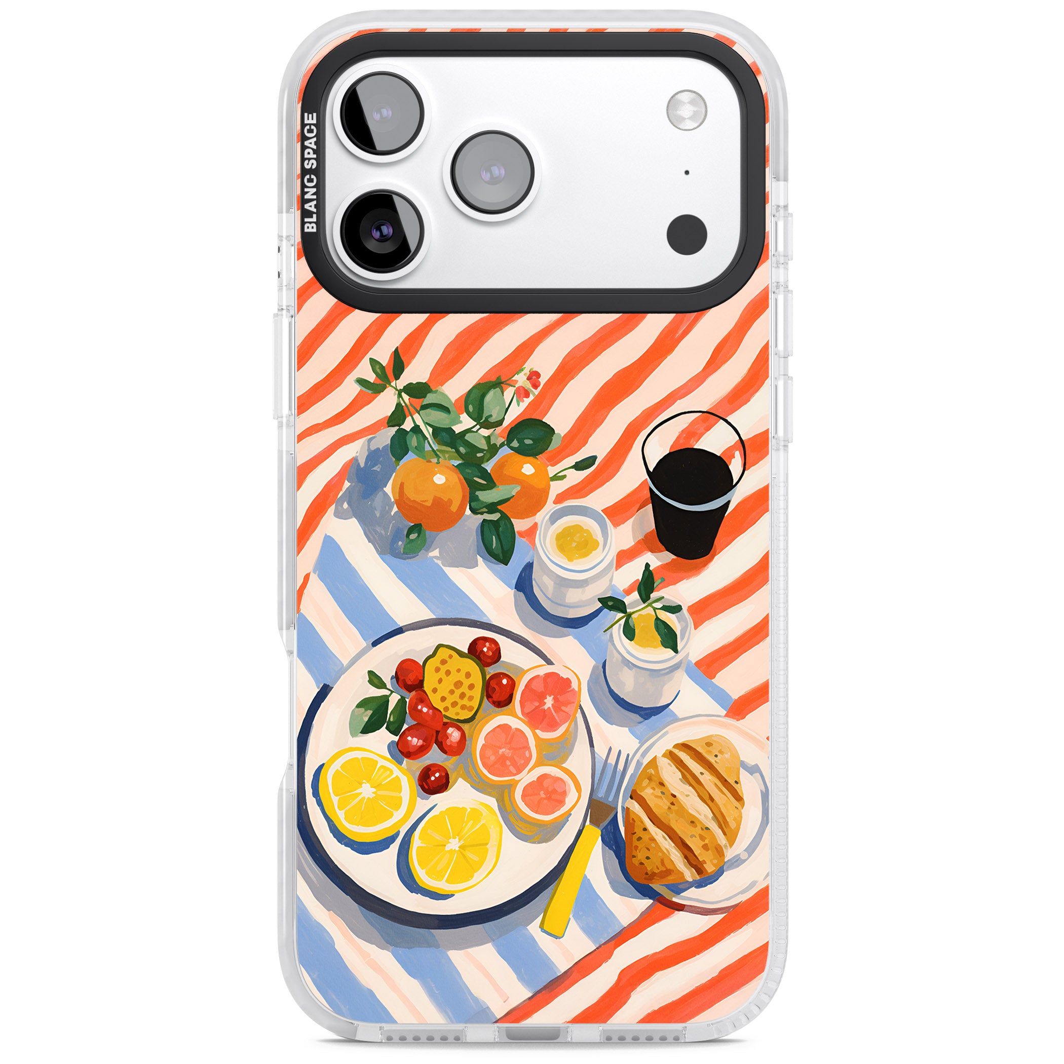 Citrus Picnic iPhone 17 Pro Impact Pro Clear Phone Case