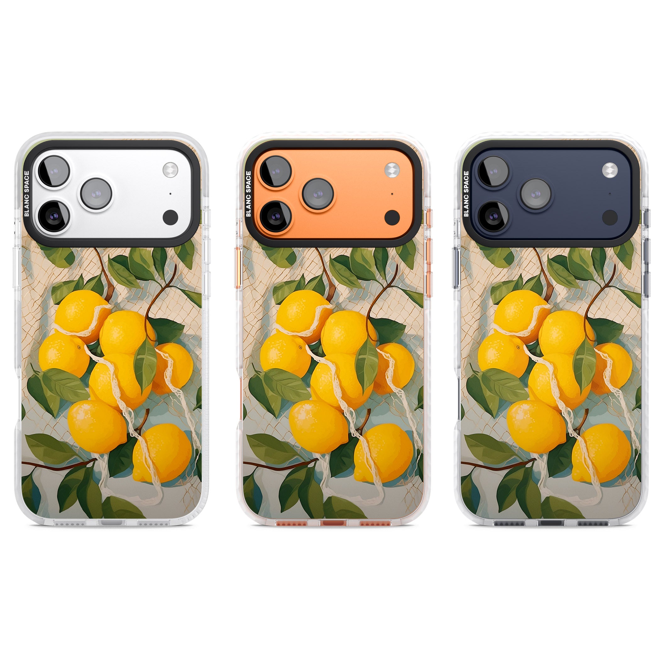 Lemon Vines iPhone 17 Pro Impact Pro Clear Phone Case APT Impact Protection