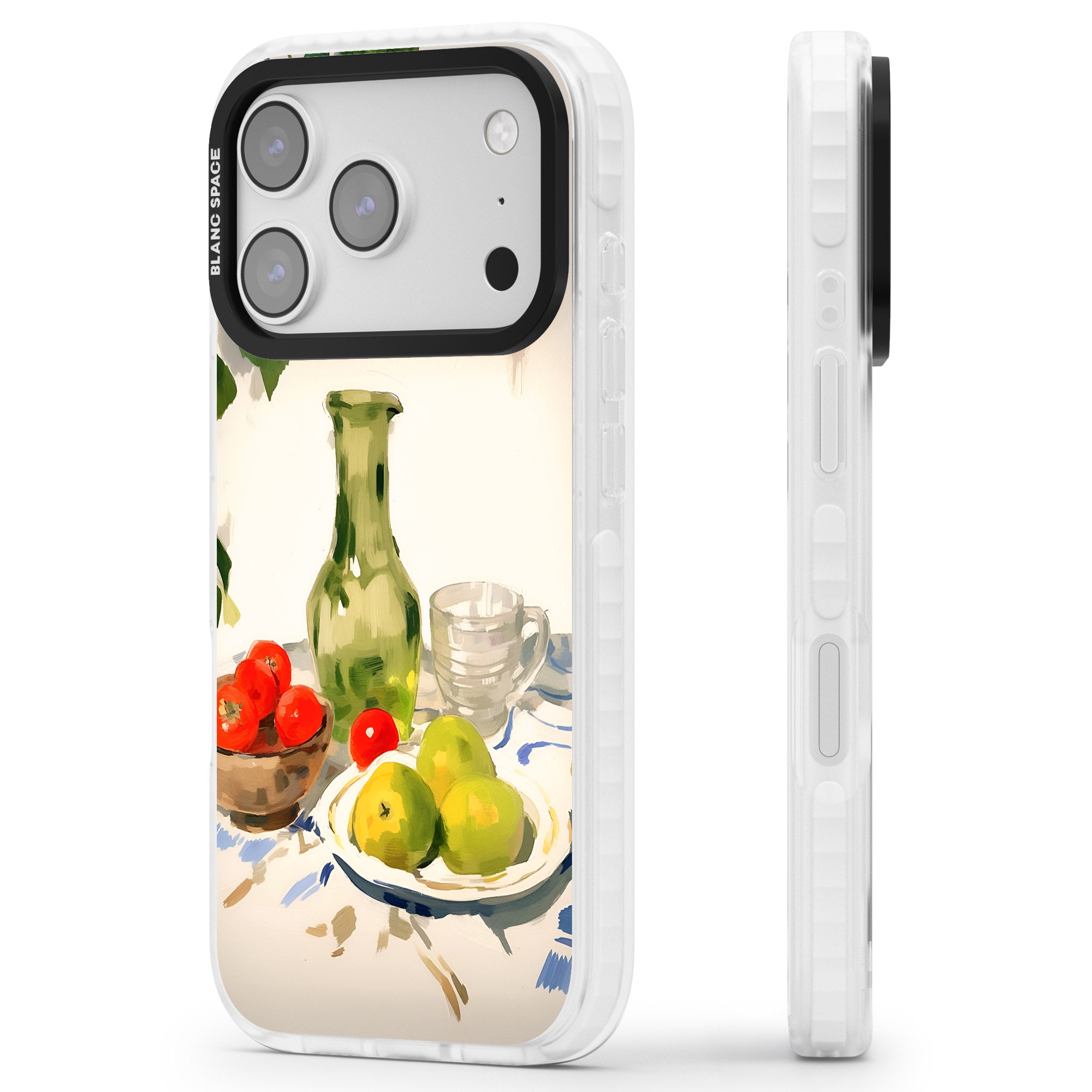 Green Carafe iPhone 17 Pro Impact Pro Clear Phone Case Side Profile