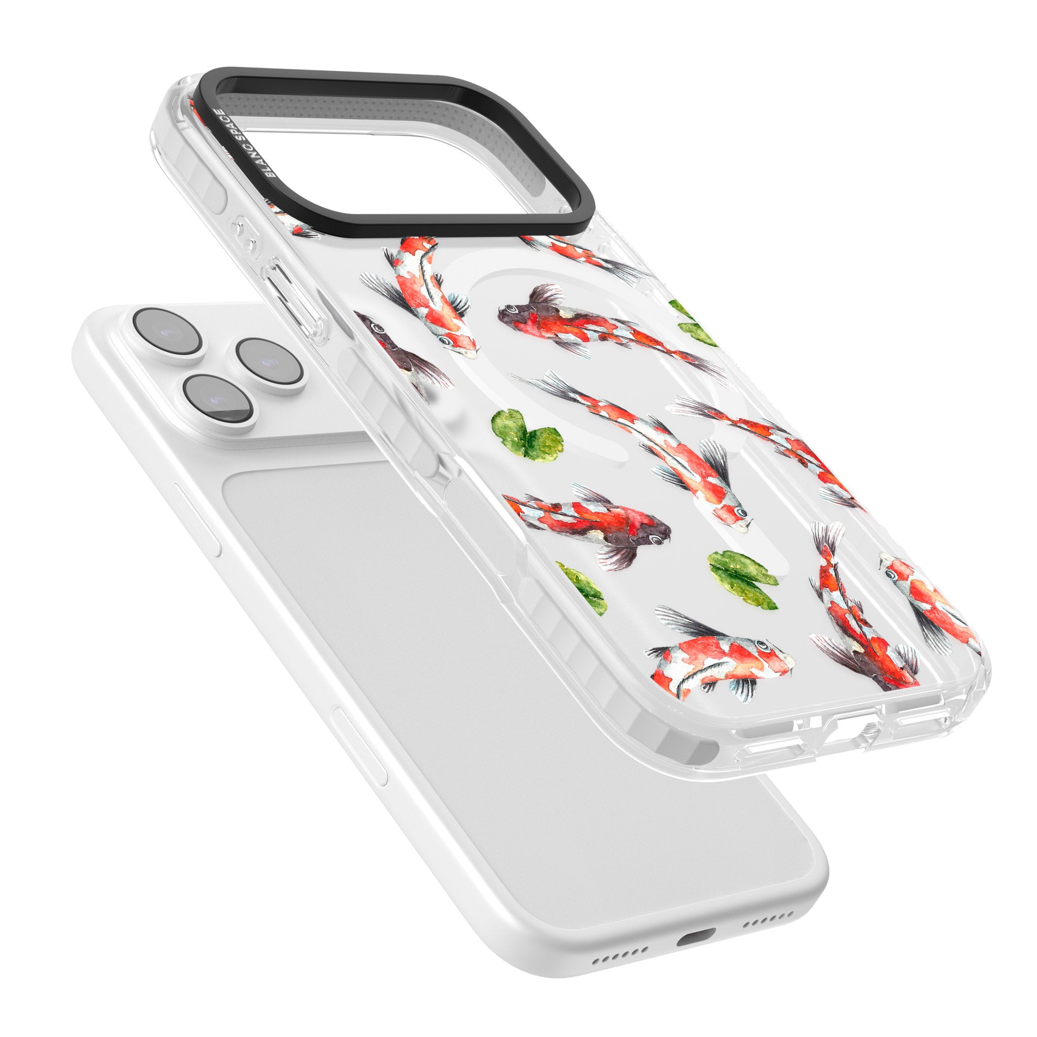 Koi Fish Watercolour iPhone 17 Pro Impact Pro Clear Phone Case Colours