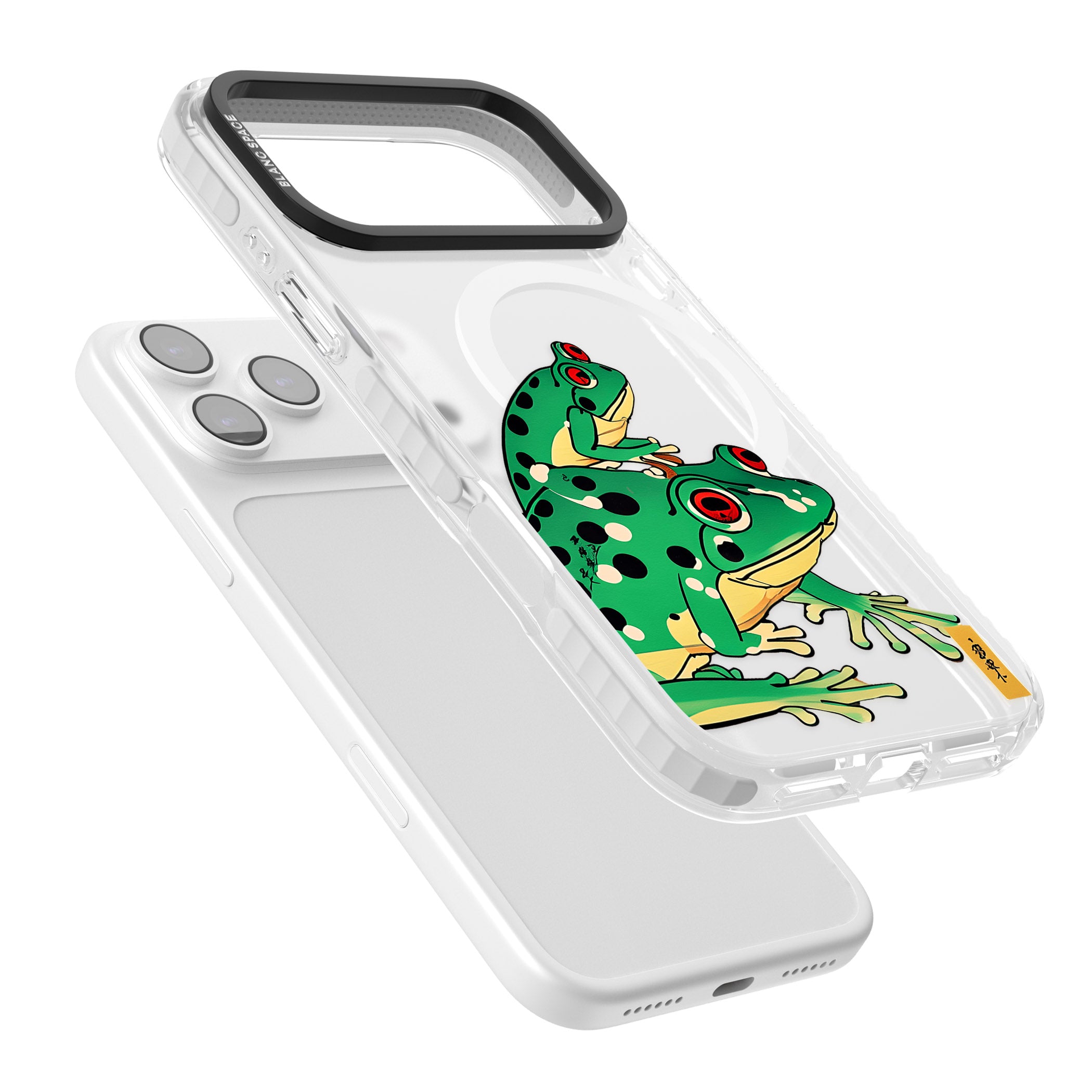 Matsumoto Hoji Frog Green iPhone 17 Pro Impact Pro Clear Phone Case Colours