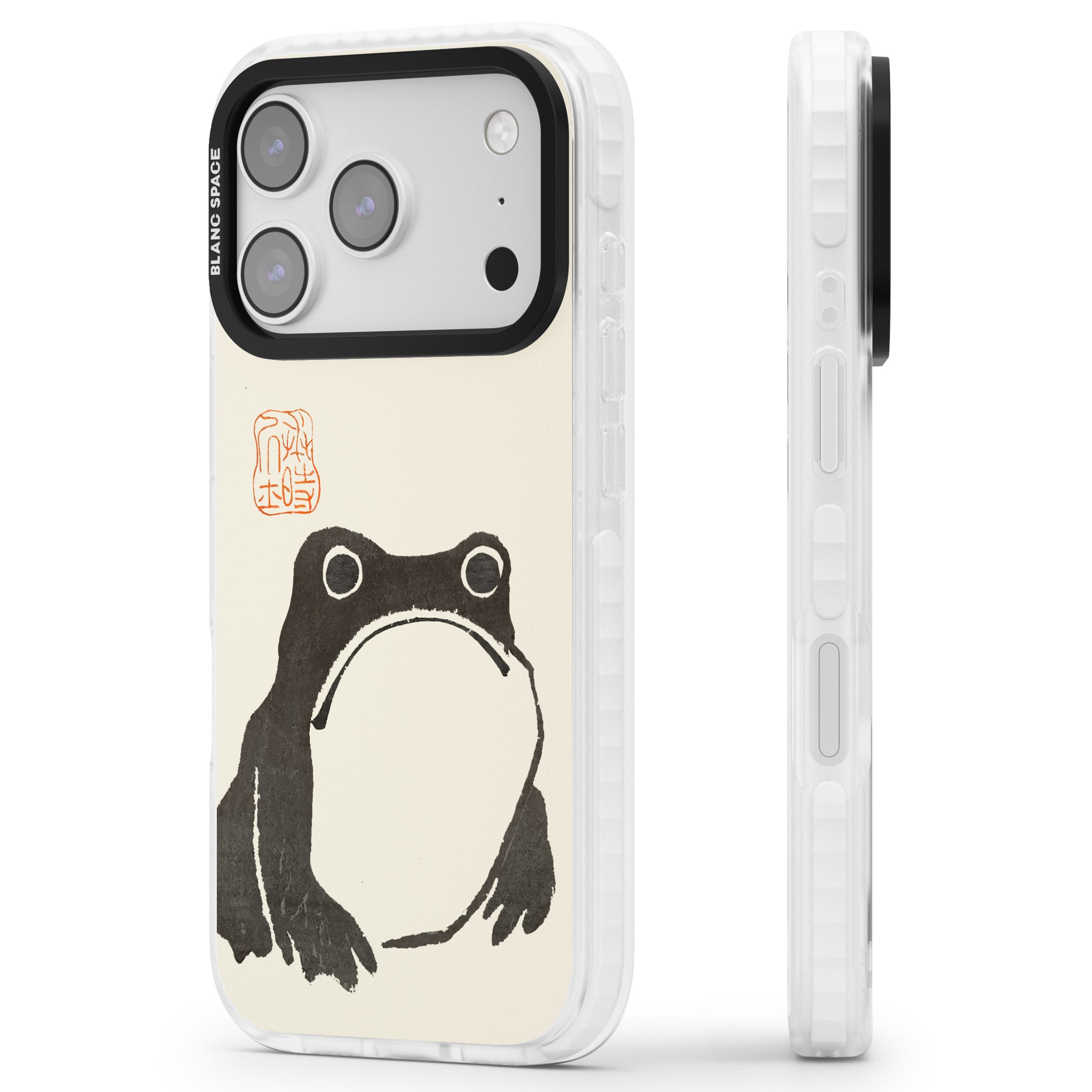 Matsumoto Hoji Frog iPhone 17 Pro Max Impact Pro Clear Phone Case Side Profile