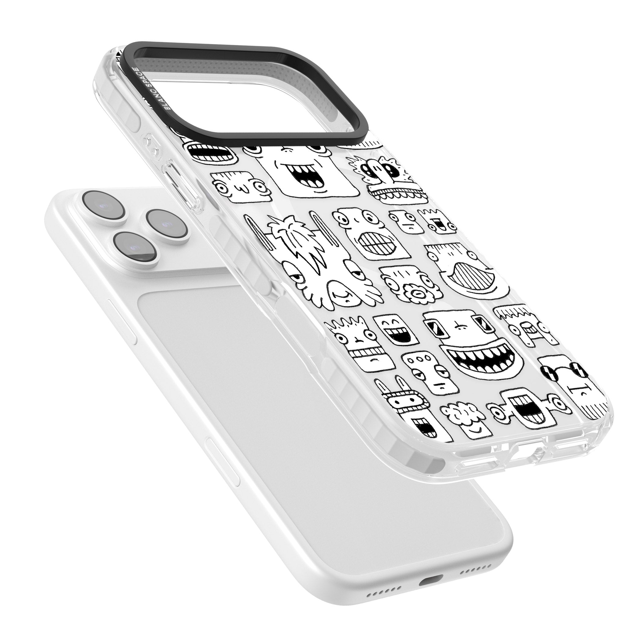 Burst Heads iPhone 17 Pro Impact Pro Clear Phone Case Colours