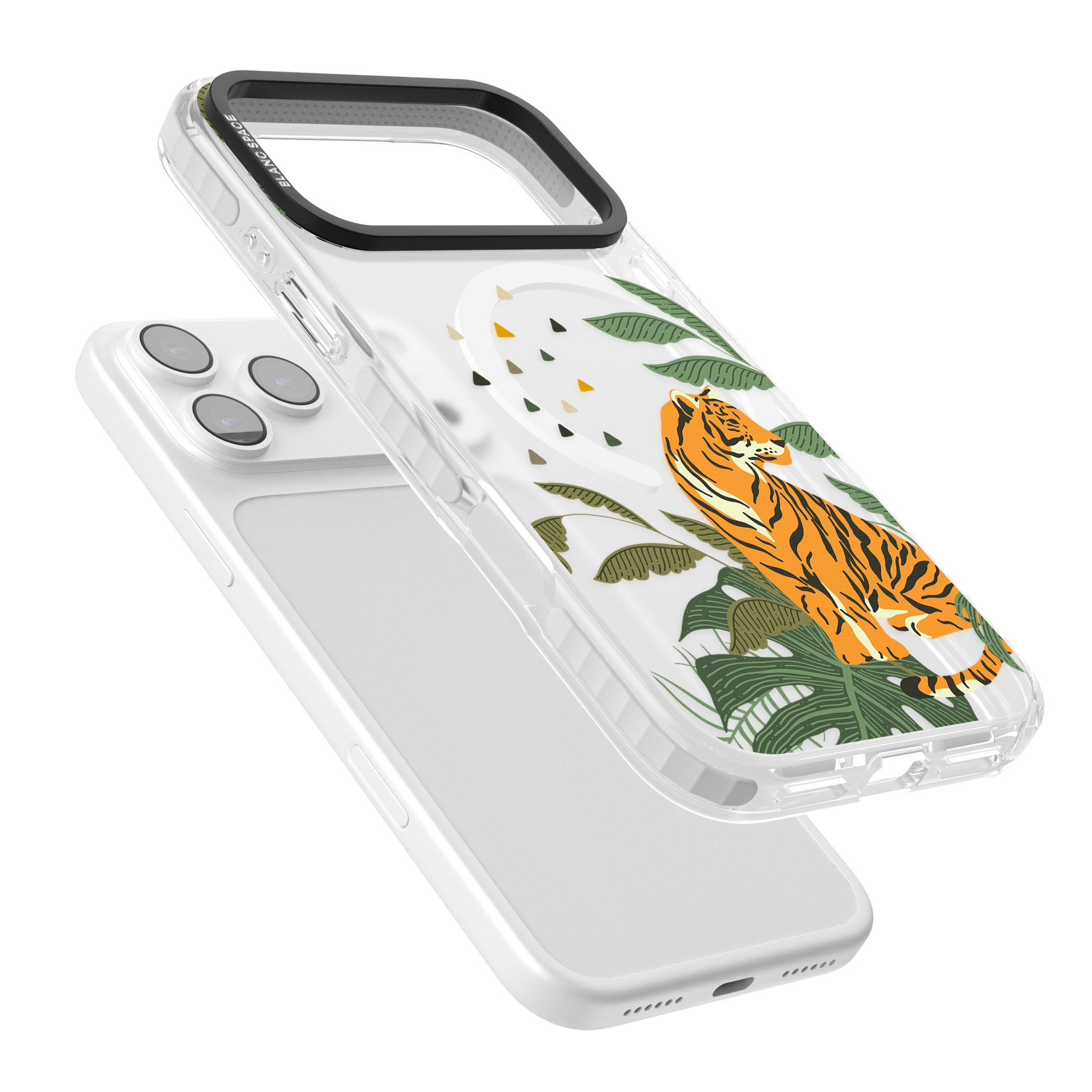 Tiger Jungle iPhone 17 Pro Impact Pro Clear Phone Case Colours