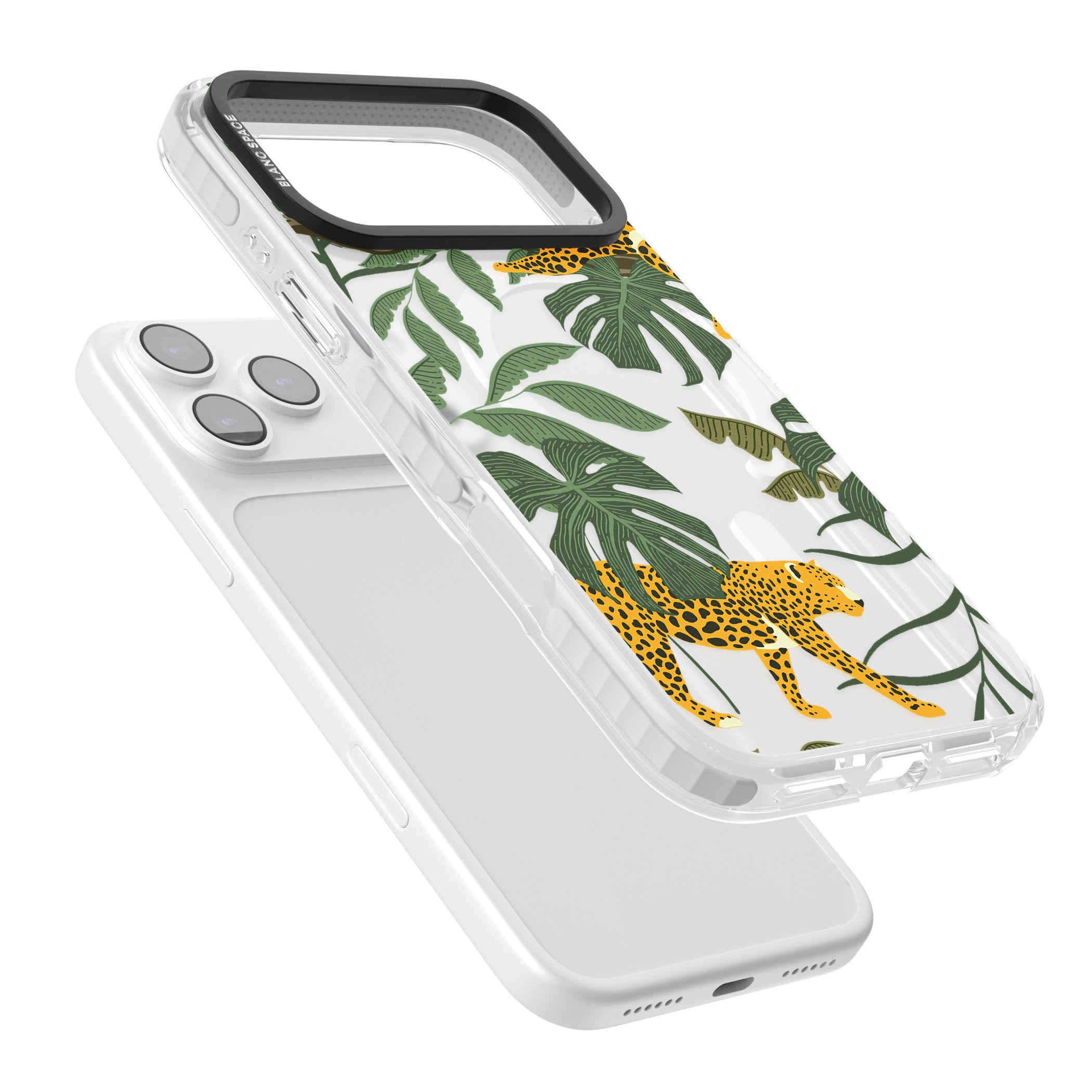 Jungle Cat Pattern iPhone 17 Pro Impact Pro Clear Phone Case Colours