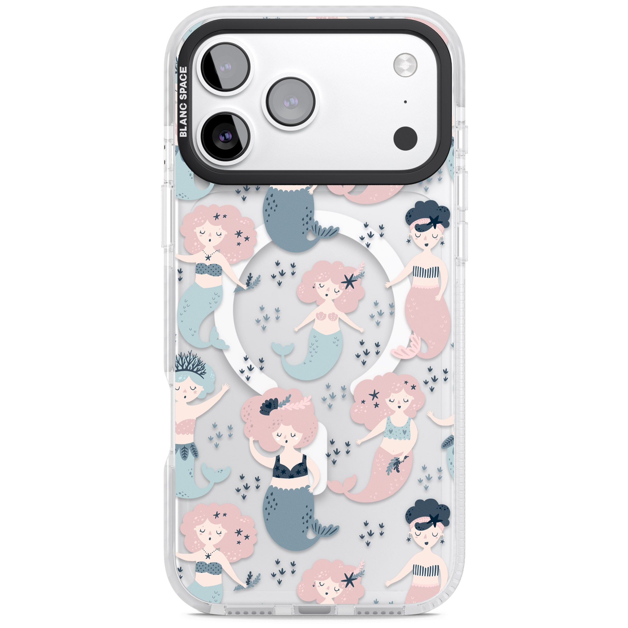 Under The Sea Mermaids (Clear) iPhone 17 Pro Max Impact Pro Clear Phone Case