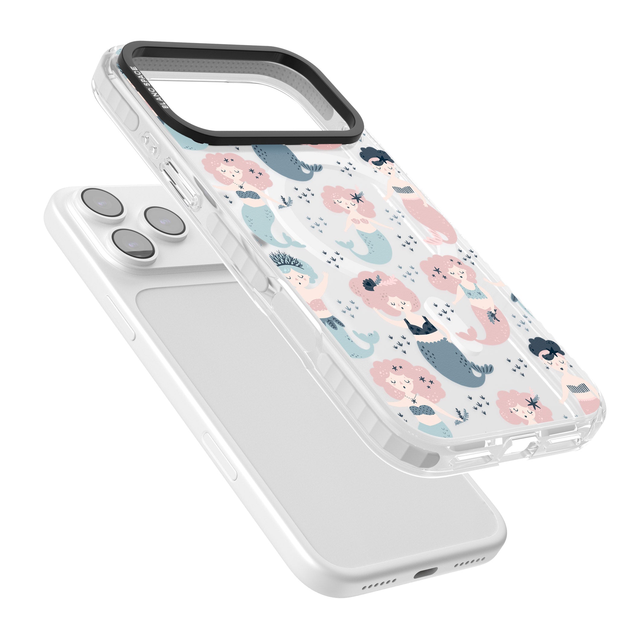 Under The Sea Mermaids (Clear) iPhone 17 Pro Max Impact Pro Clear Phone Case Colours