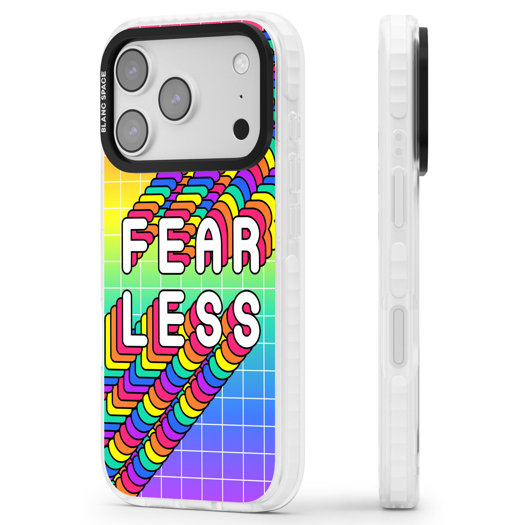 Fearless iPhone 17 Pro Impact Pro Clear Phone Case Side Profile