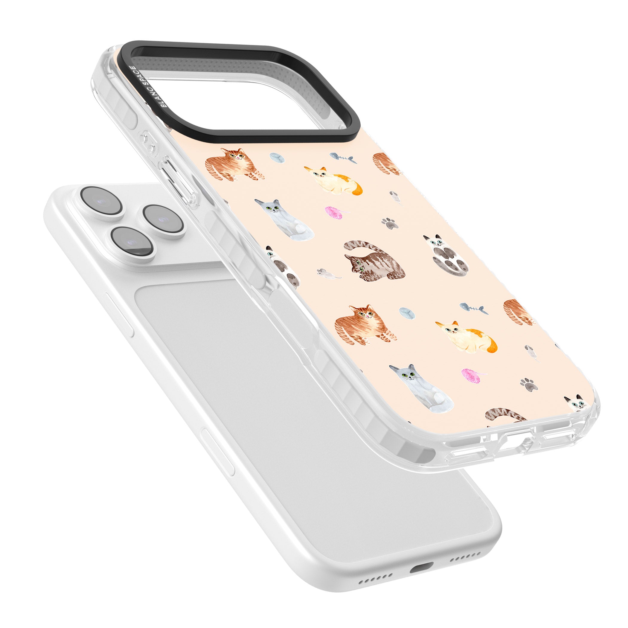 Cat Playground iPhone 17 Pro Impact Pro Clear Phone Case Colours