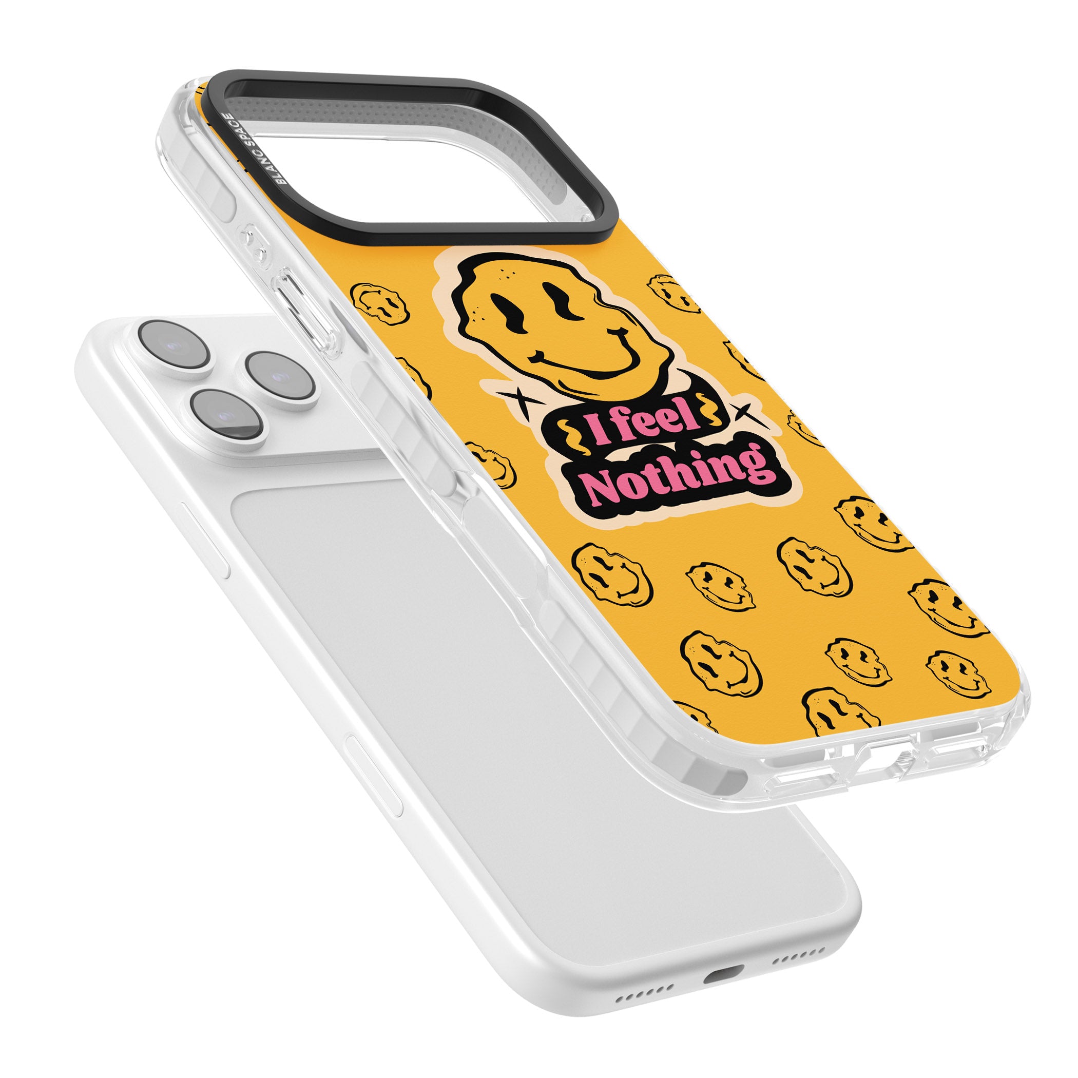 I Feel Nothing iPhone 17 Pro Impact Pro Clear Phone Case Colours