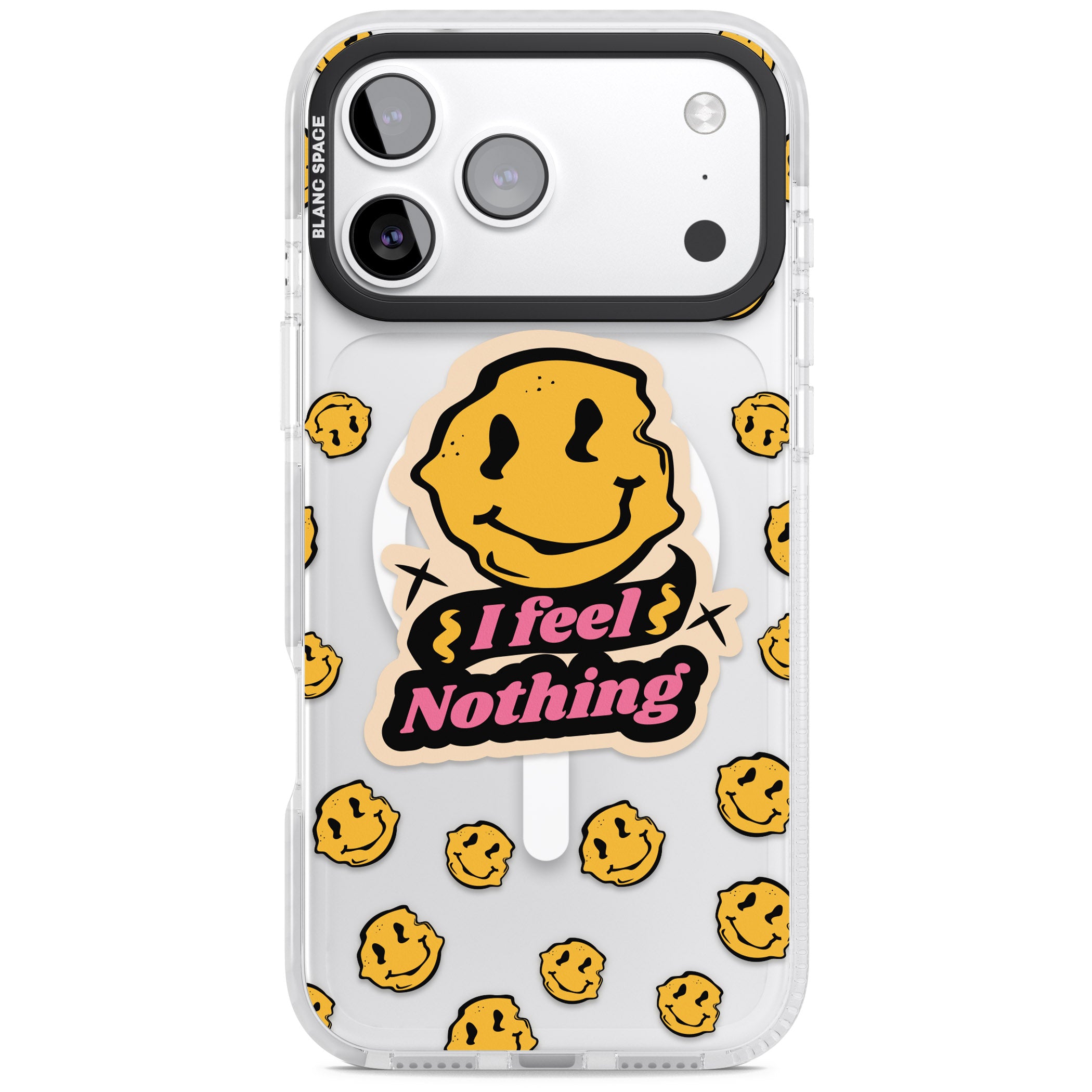 I Feel Nothing (Clear) iPhone 17 Pro Impact Pro Clear Phone Case
