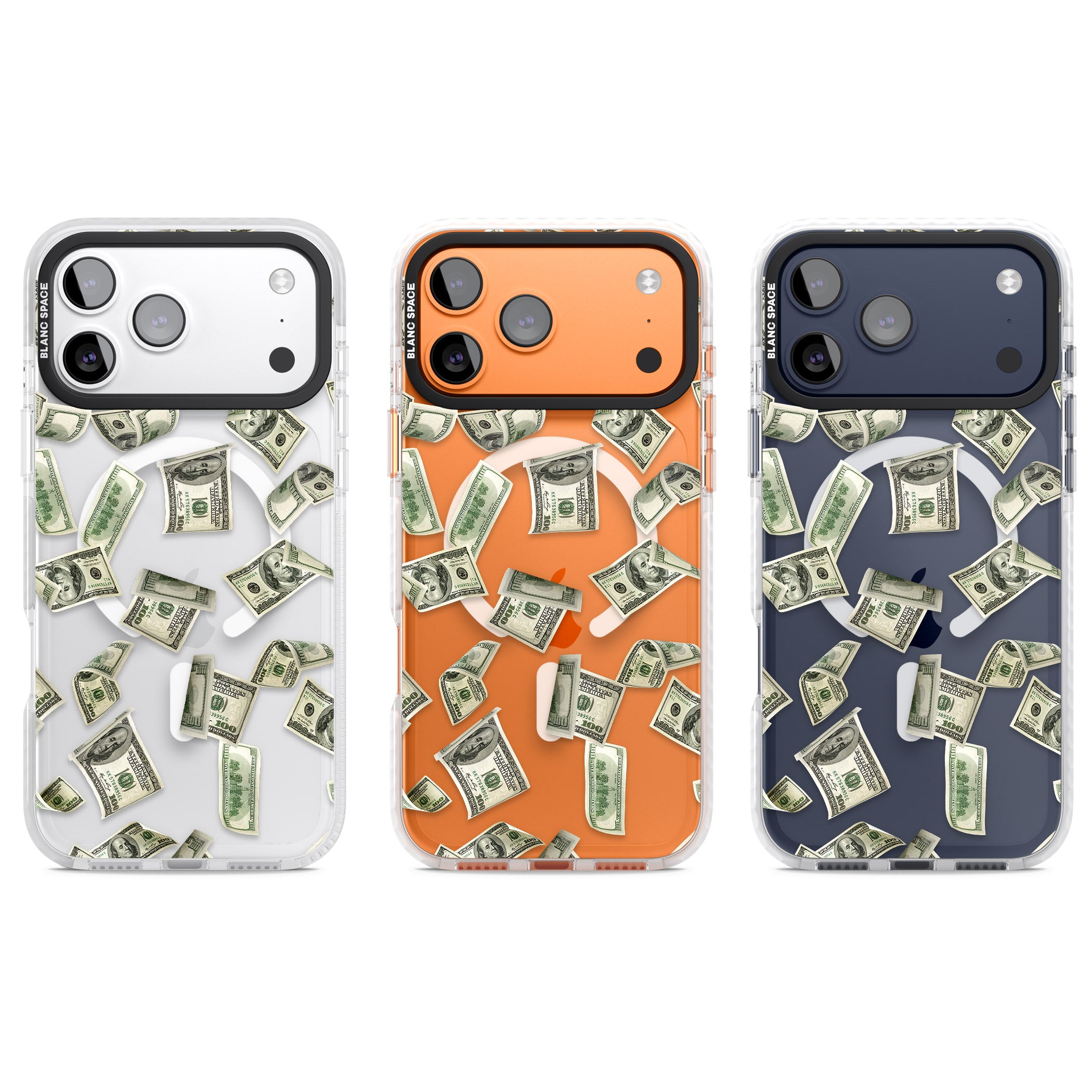 Falling Cash iPhone 17 Pro Impact Pro Clear Phone Case APT Impact Protection