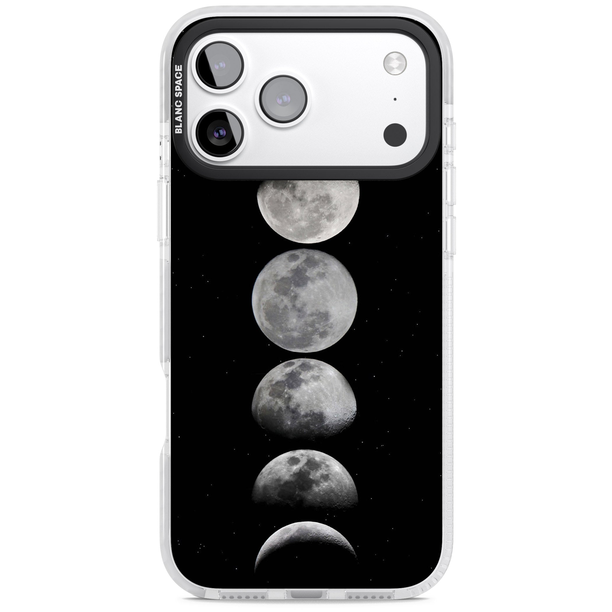 Phases Of The Moon iPhone 17 Pro Impact Pro Clear Phone Case