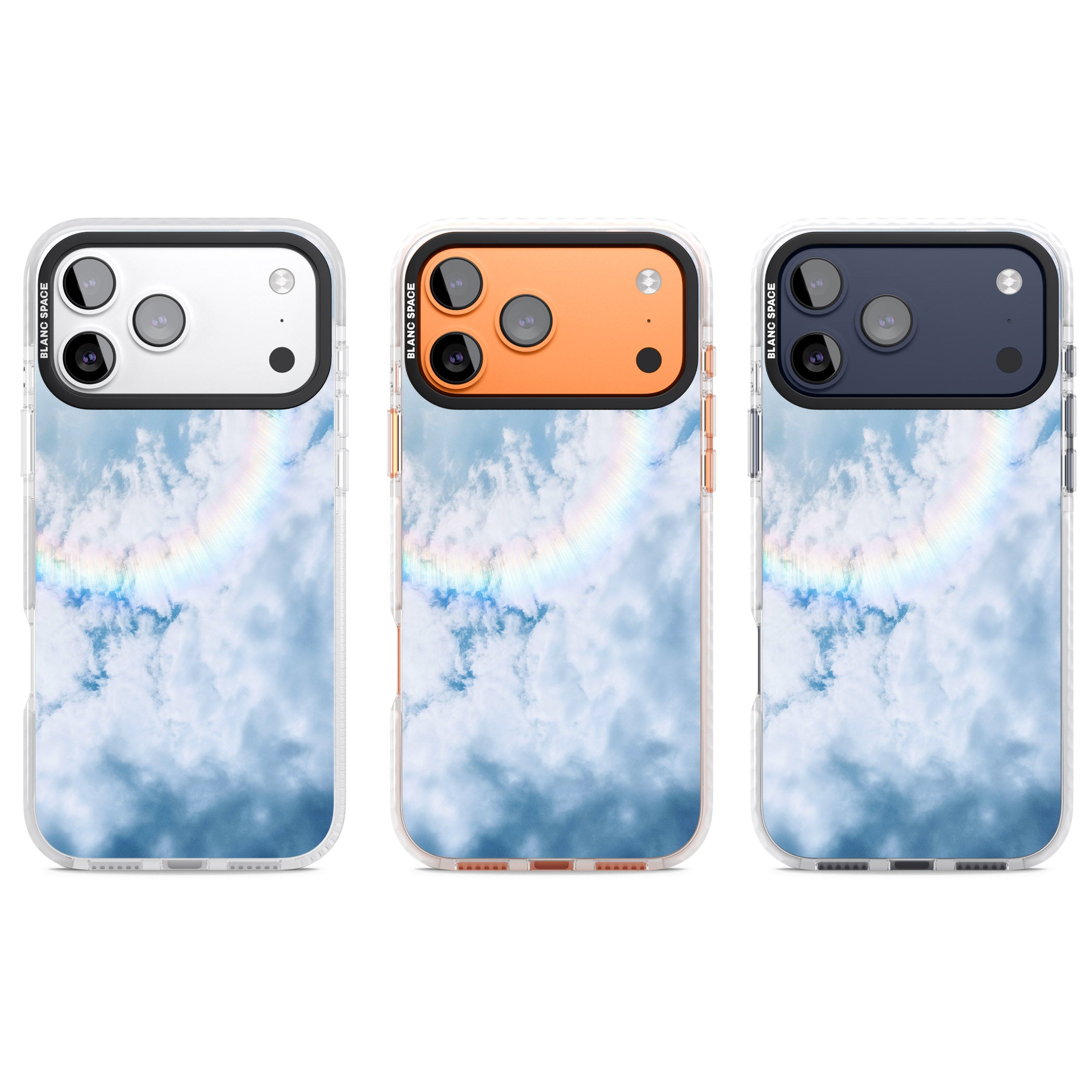 Pastel Rainbow Sky iPhone 17 Pro Impact Pro Clear Phone Case APT Impact Protection