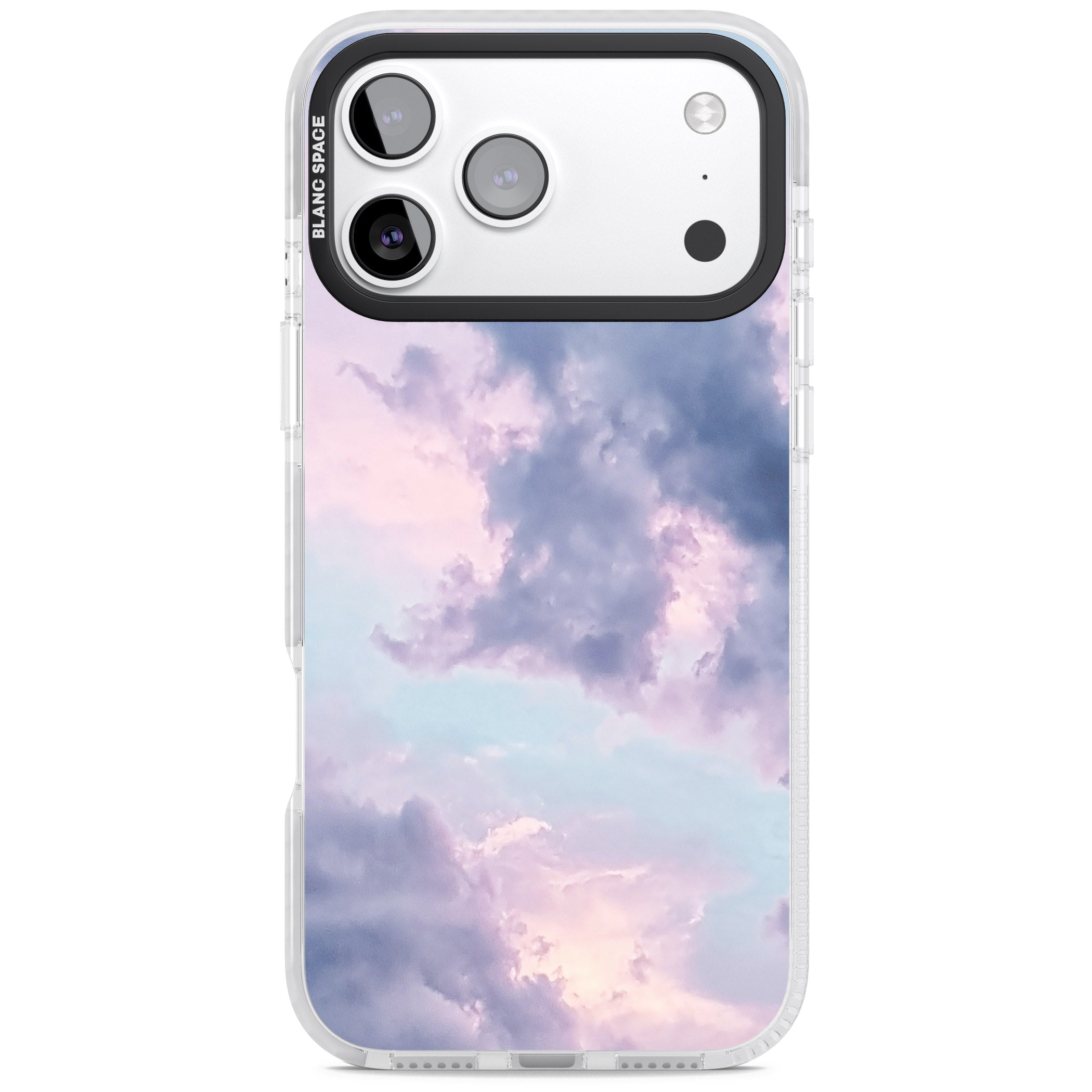 Pastel Sky Clouds iPhone 17 Pro Impact Pro Clear Phone Case