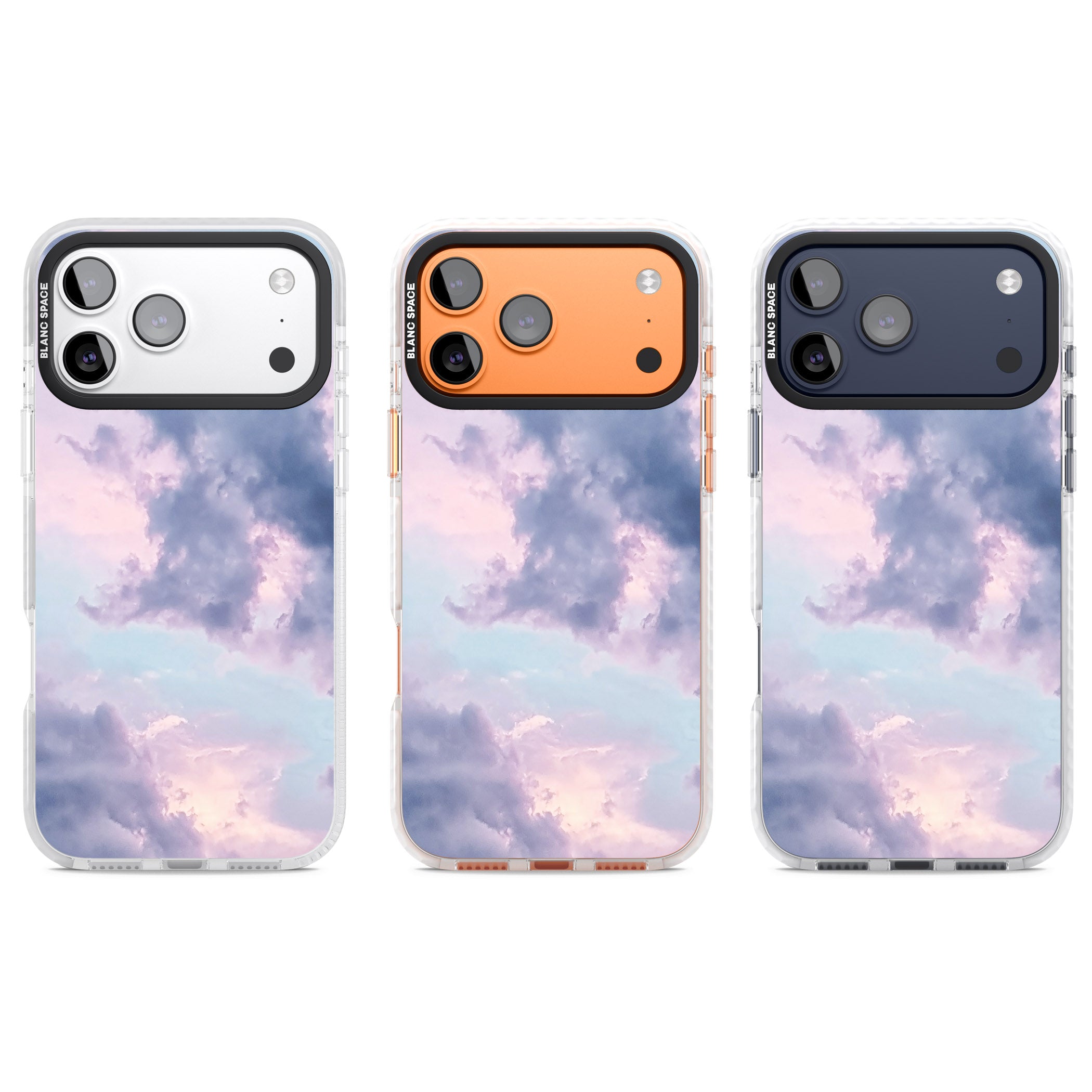 Pastel Sky Clouds iPhone 17 Pro Impact Pro Clear Phone Case APT Impact Protection