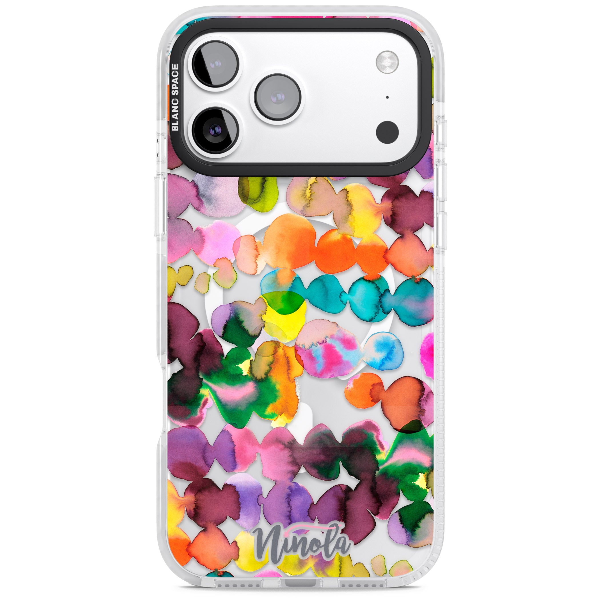 Ink Splash Hues iPhone 17 Pro Impact Pro Clear Phone Case