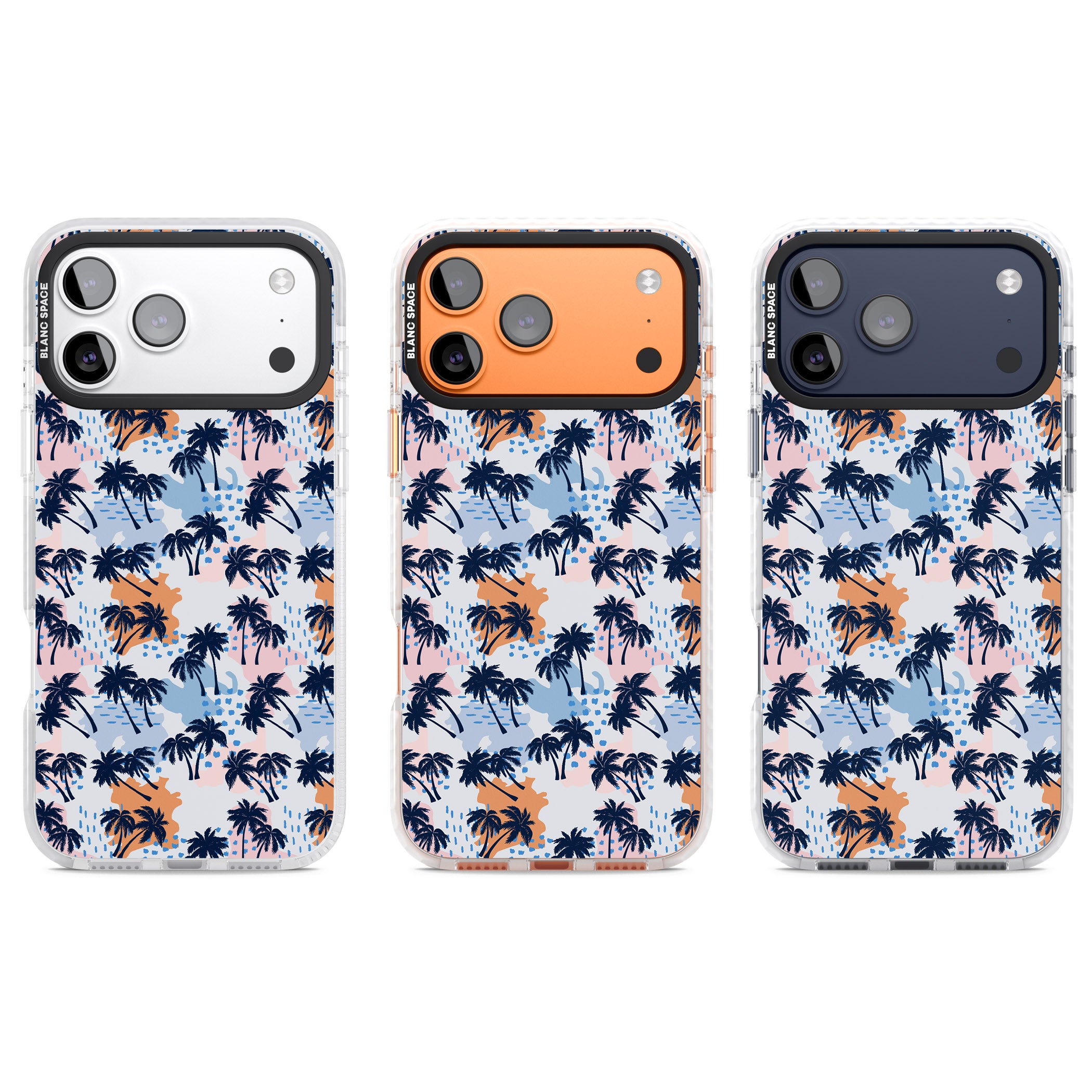 Tropical Vibes Palm iPhone 17 Pro Impact Pro Clear Phone Case APT Impact Protection