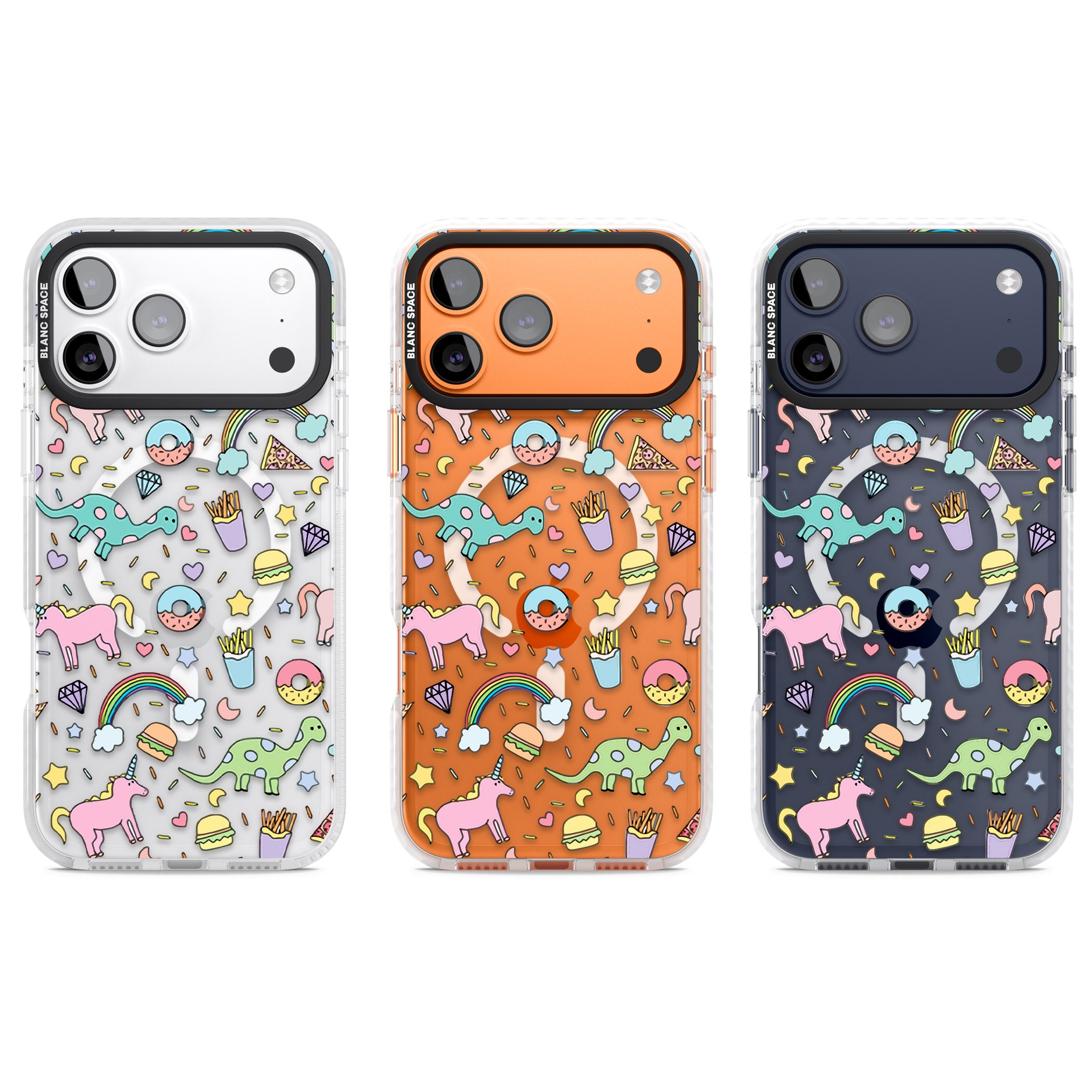 Cute Pattern iPhone 17 Pro Impact Pro Clear Phone Case APT Impact Protection