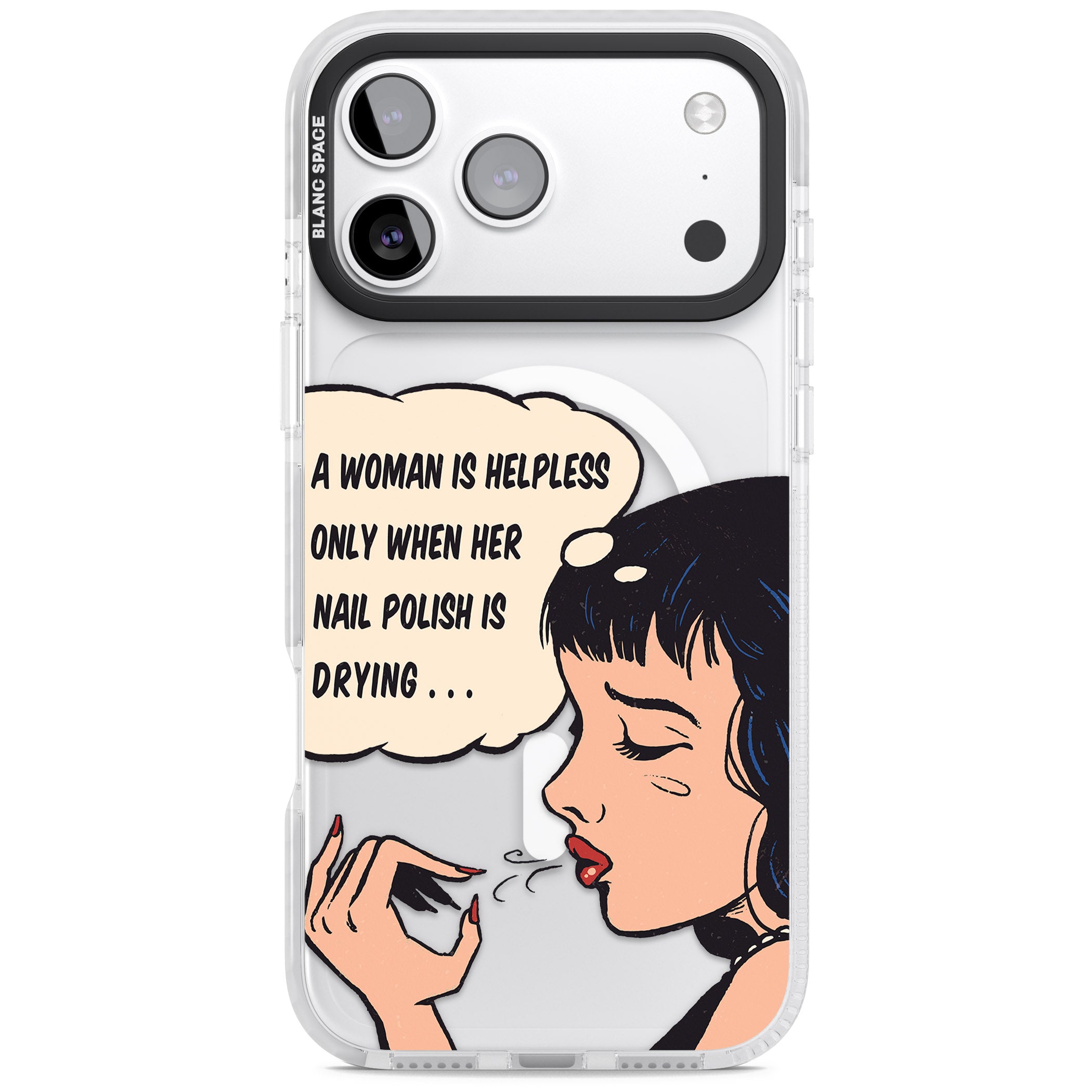 Drying Nails Pop Art iPhone 17 Pro Impact Pro Clear Phone Case
