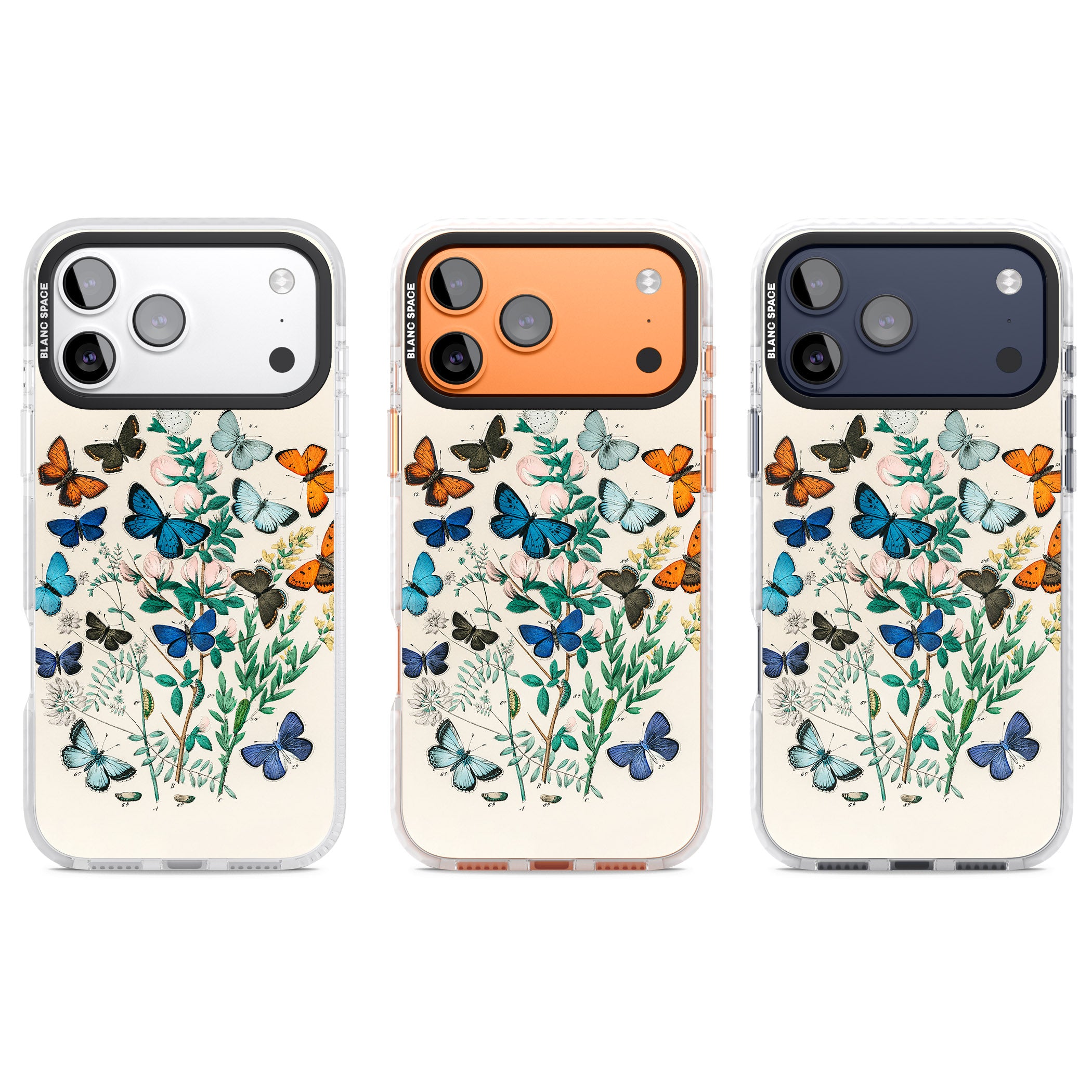 European Butterflies iPhone 17 Pro Impact Pro Clear Phone Case APT Impact Protection